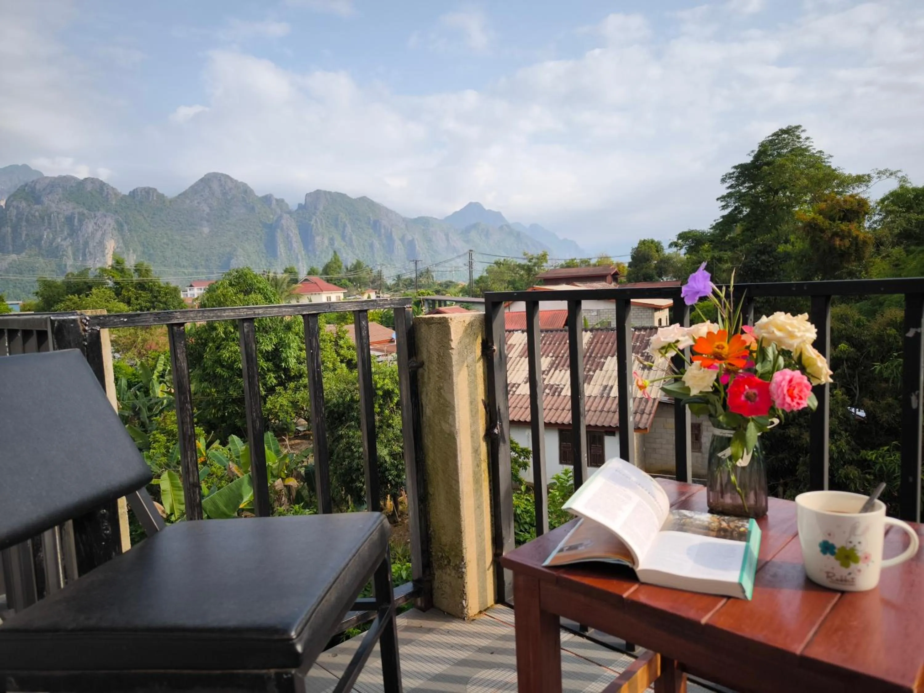 Natural landscape in VangVieng Dokchampa Resort