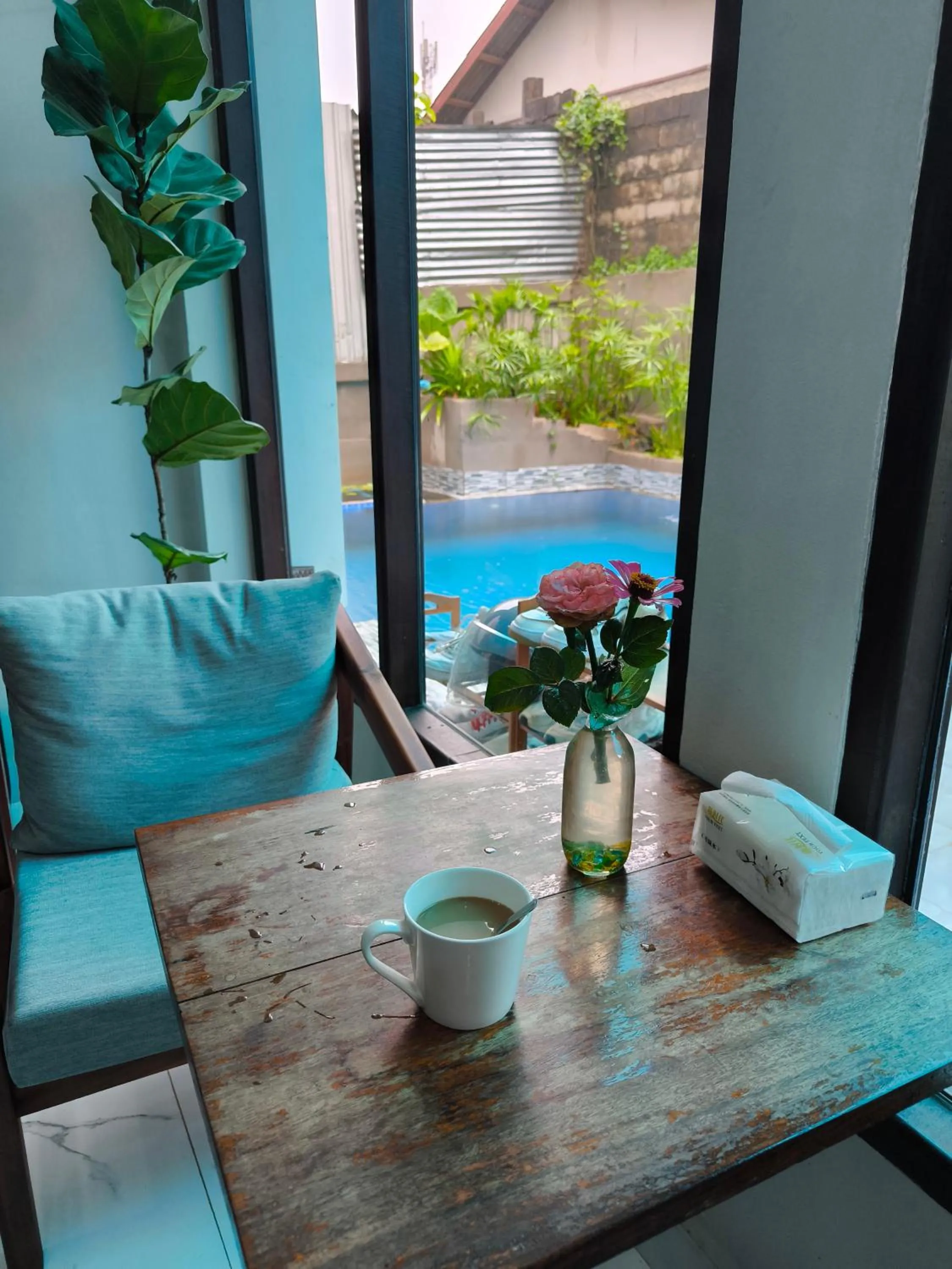 Dining area in VangVieng Dokchampa Resort