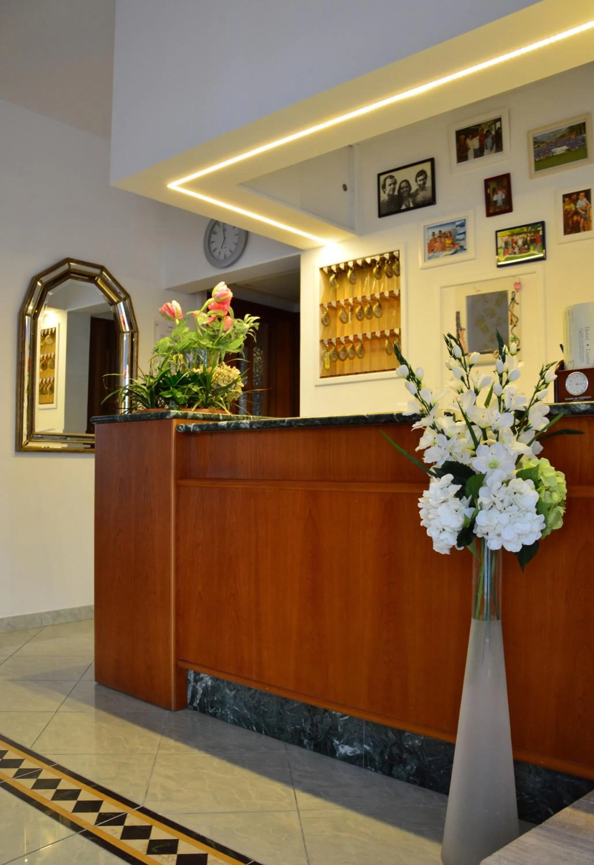 Lobby or reception in Hotel Luana
