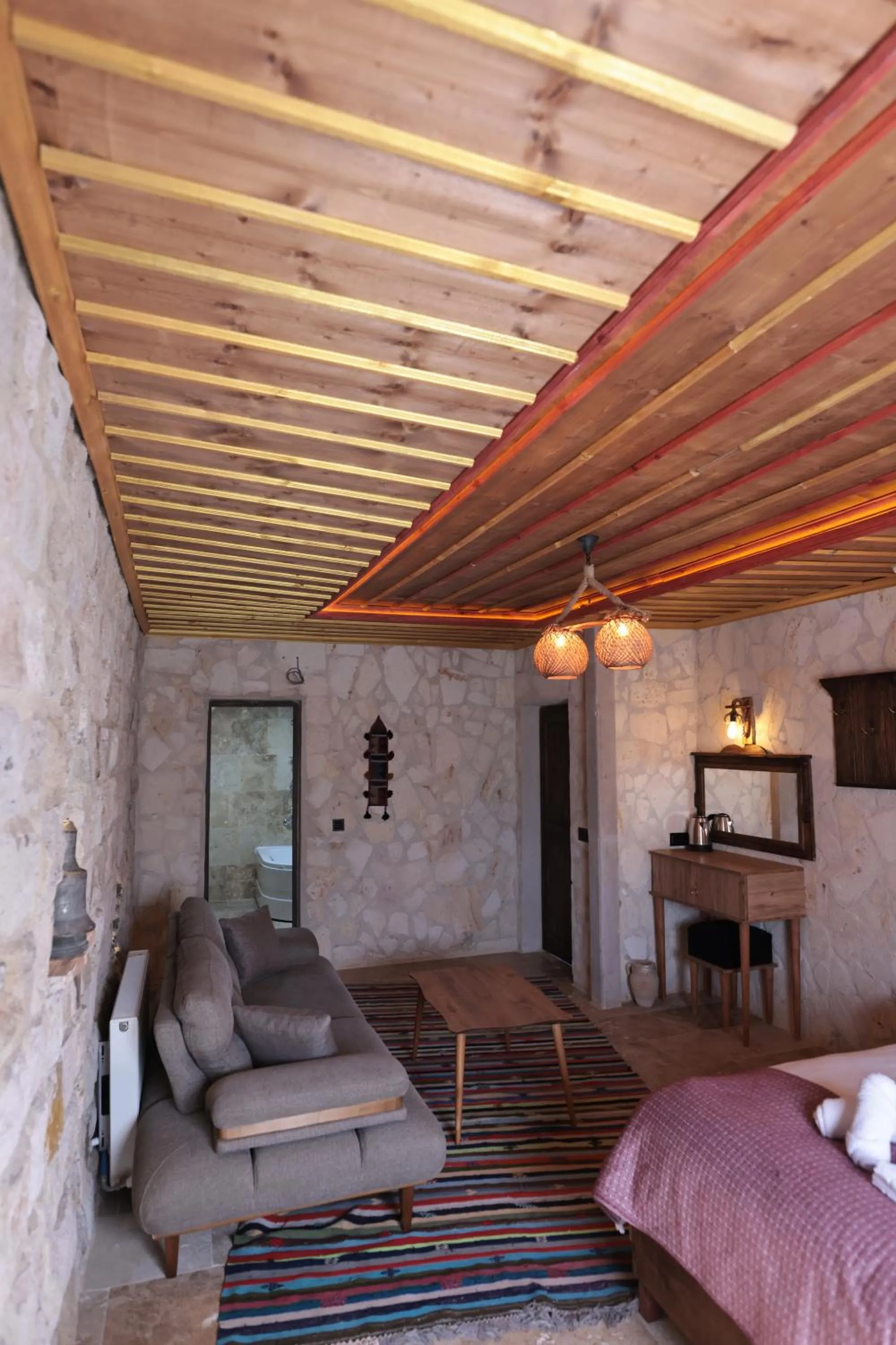 Bed in Stone Owl Otel & Restaurant