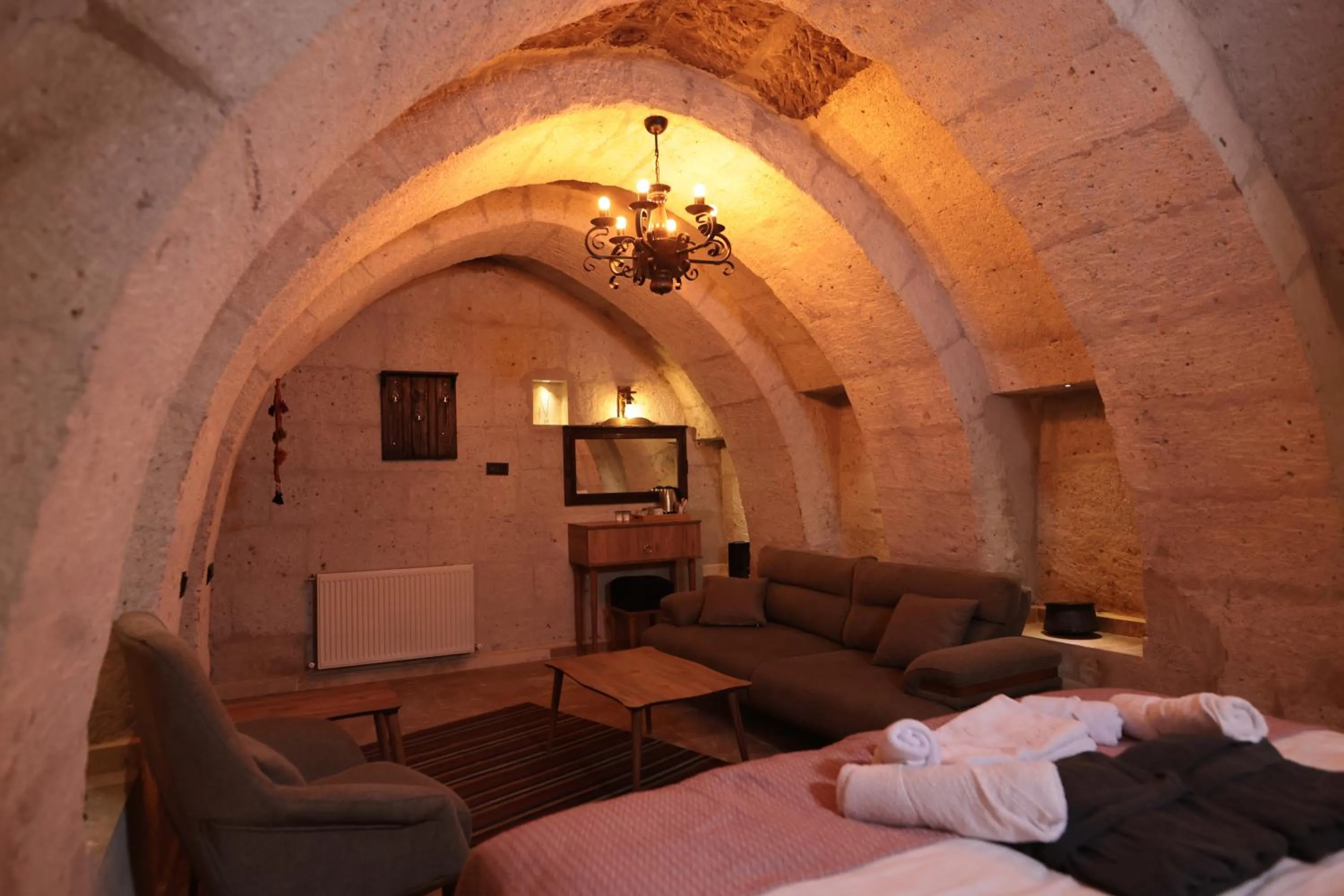 Bed in Stone Owl Otel & Restaurant