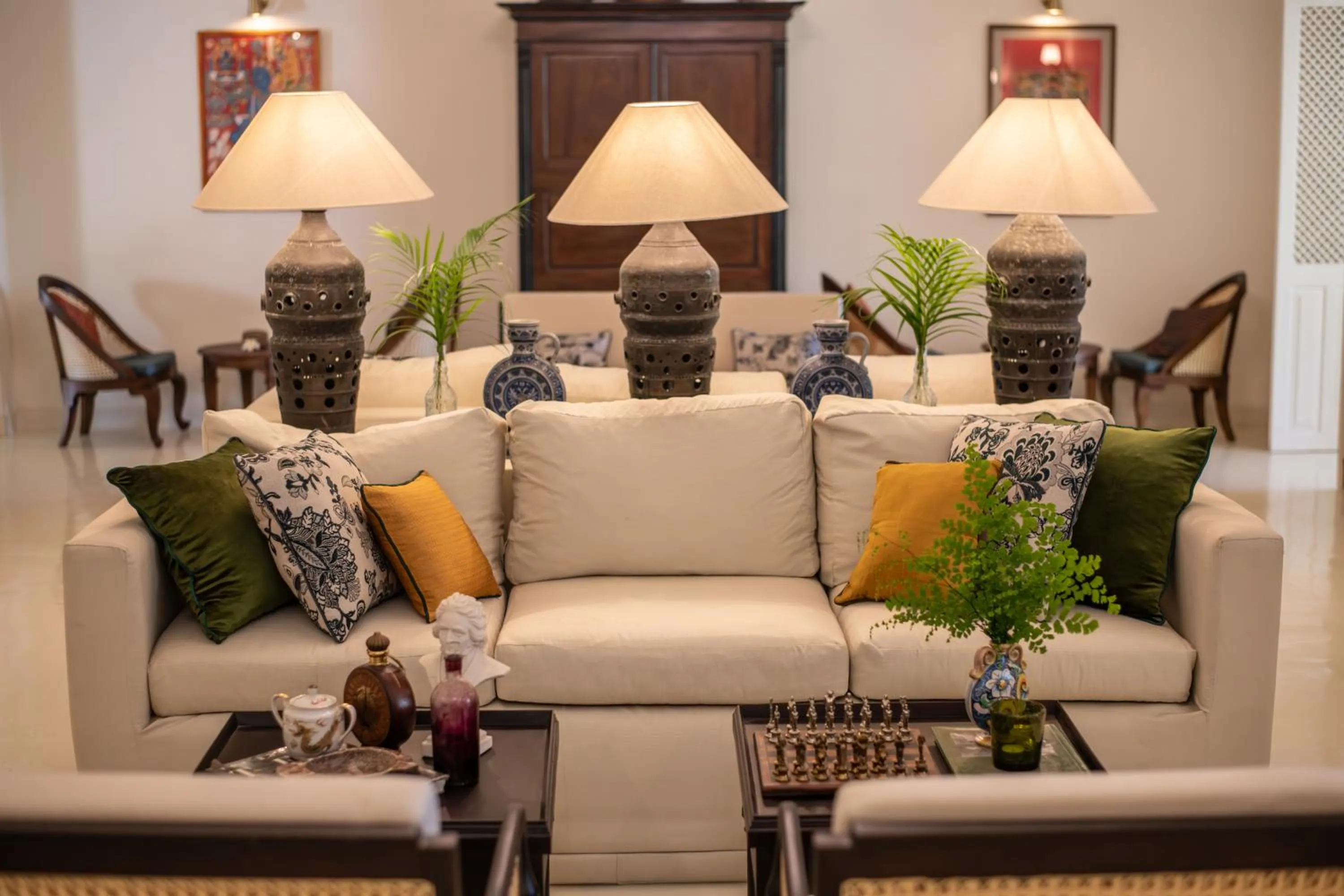 Living room in The Sun House