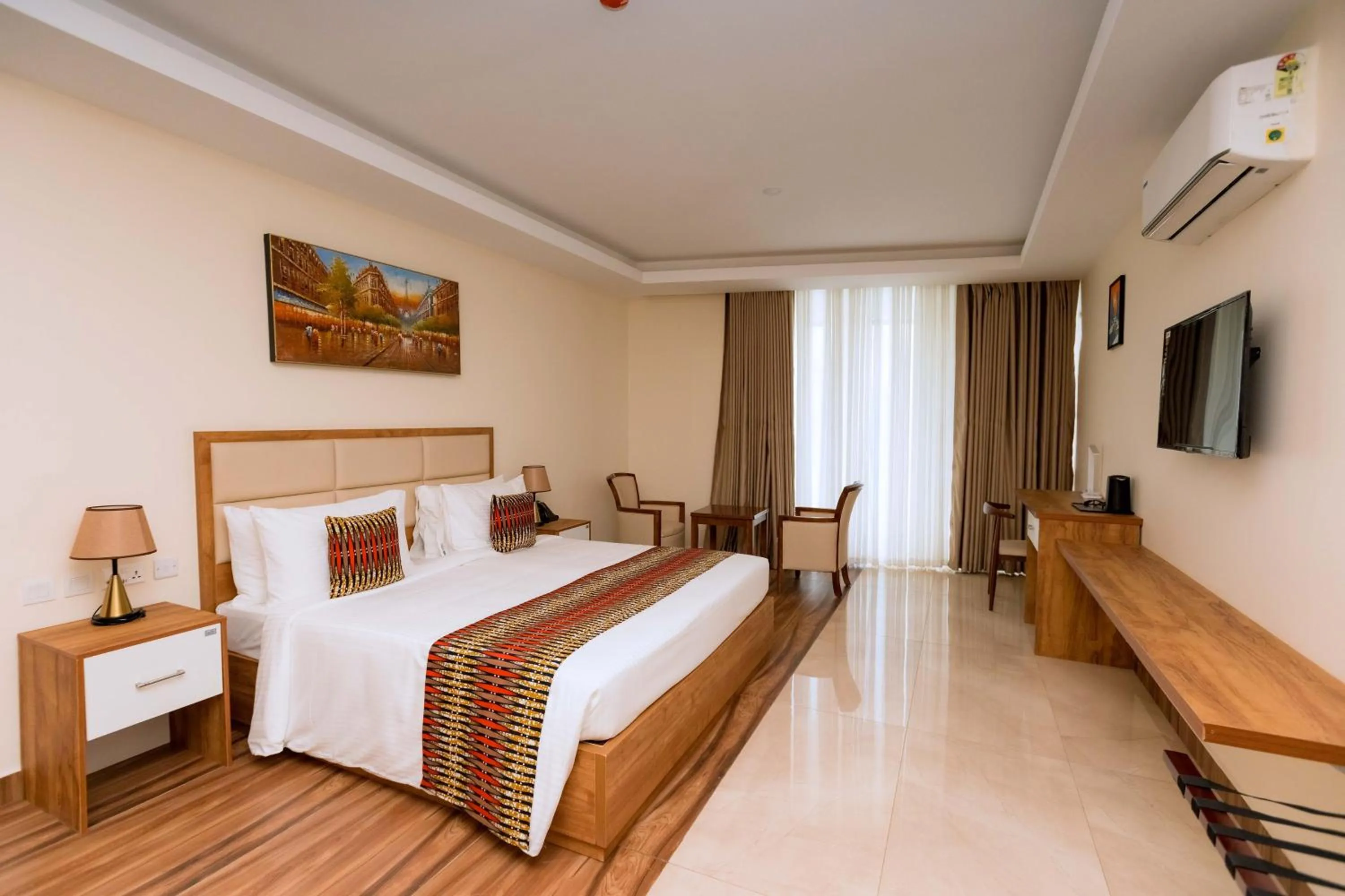 Bed in The Hut Restaurant & Boutique Hotel