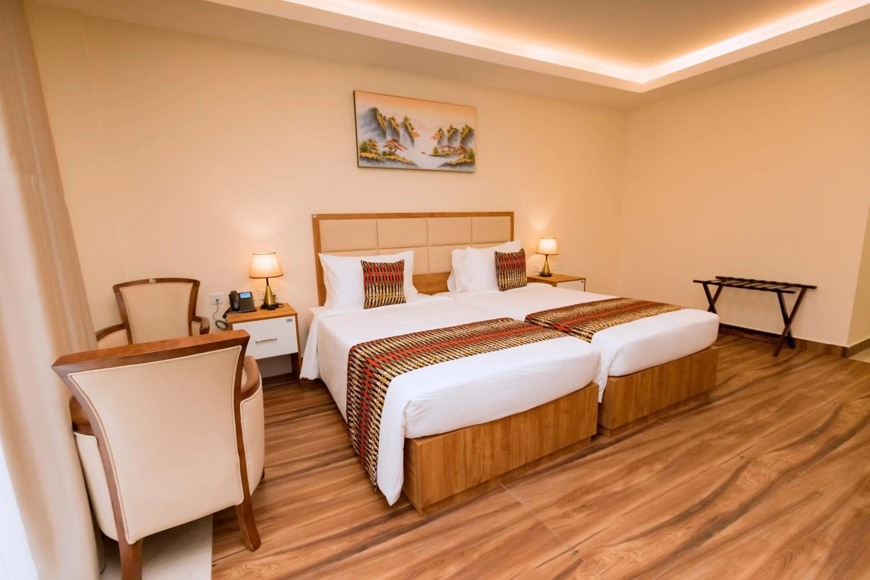 Bedroom, Bed in The Hut Restaurant & Boutique Hotel