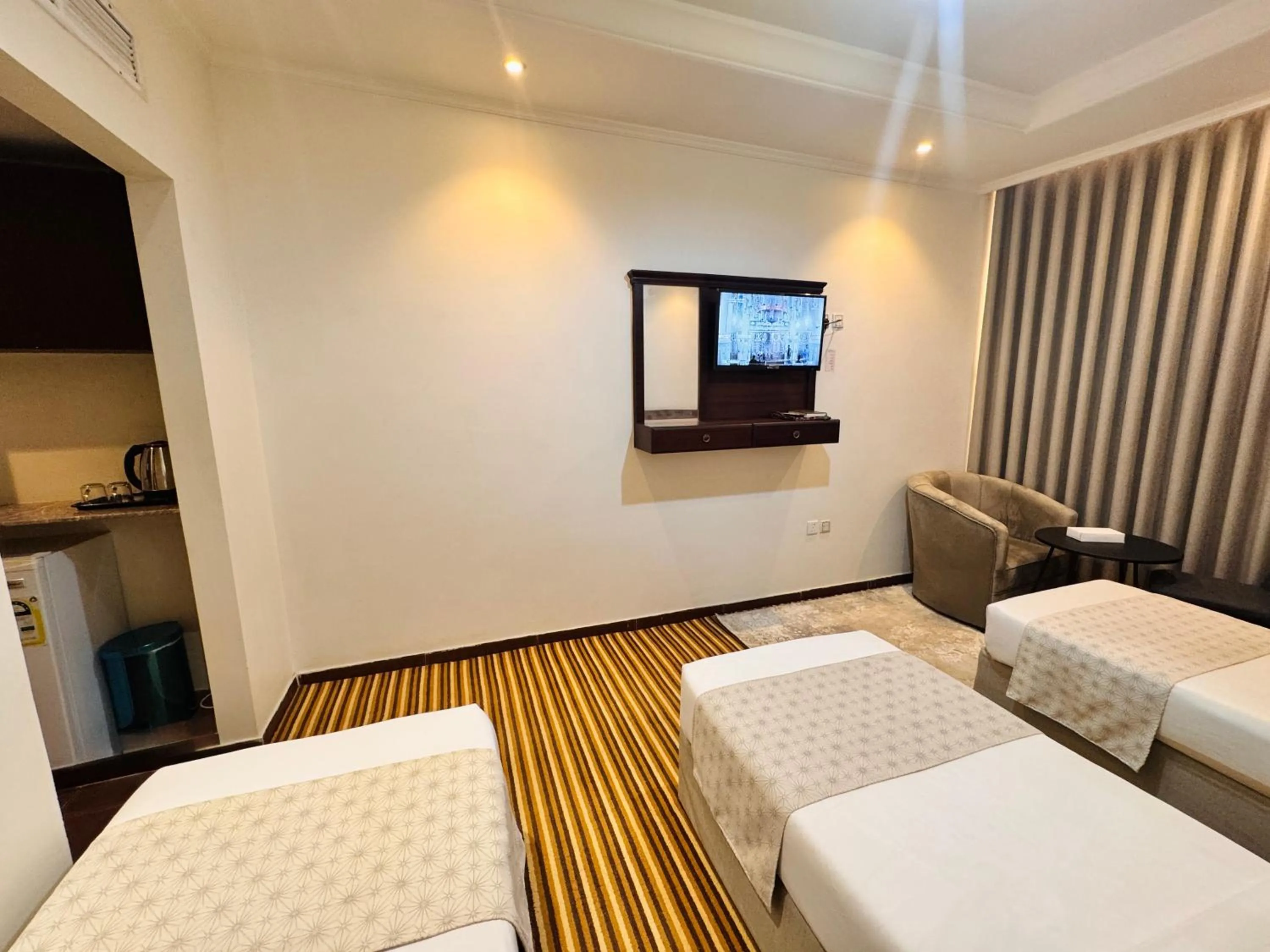 Bed in Cent Al Khair Hotel Makkah