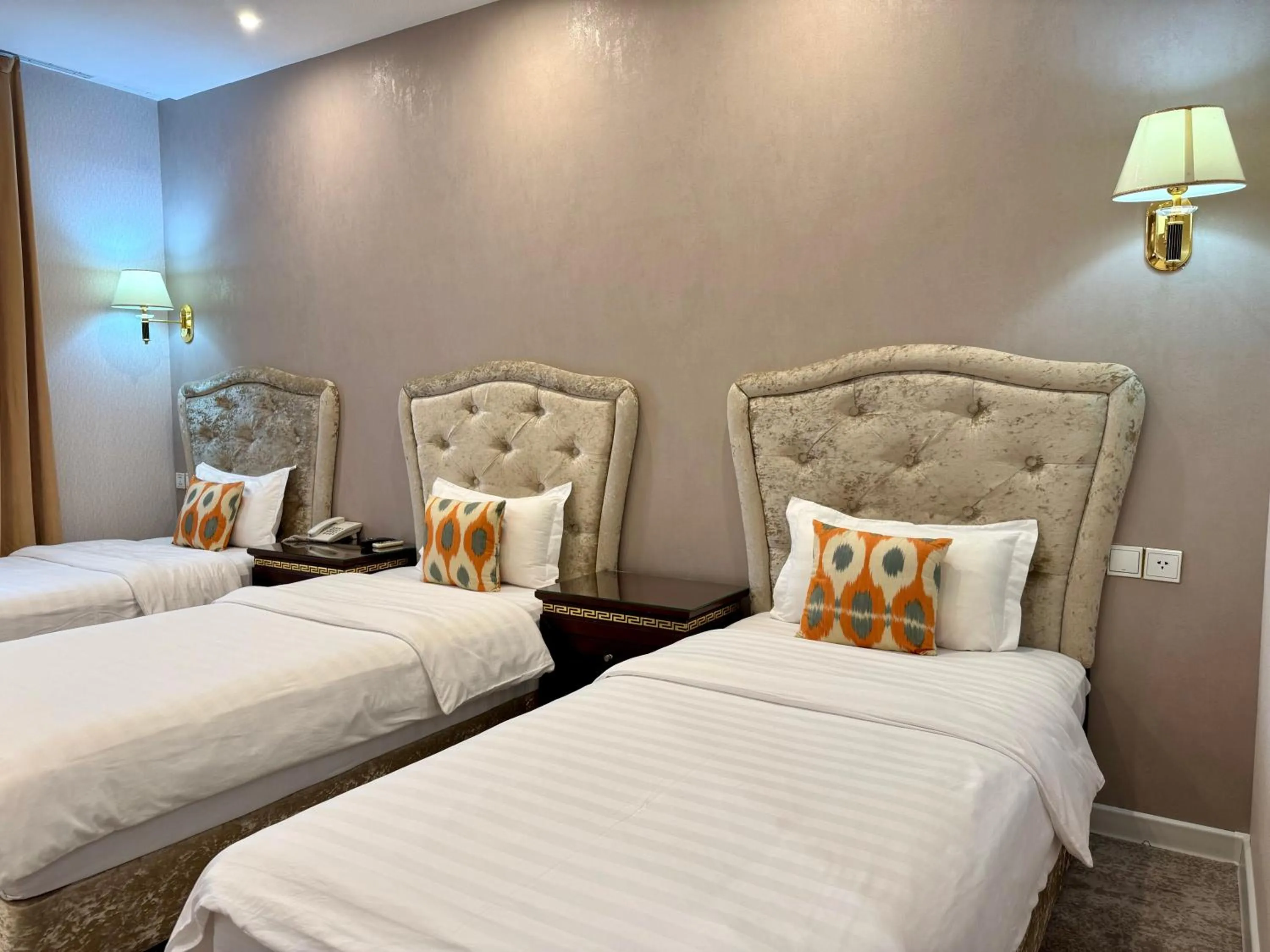 Bed in EmirHan Hotel