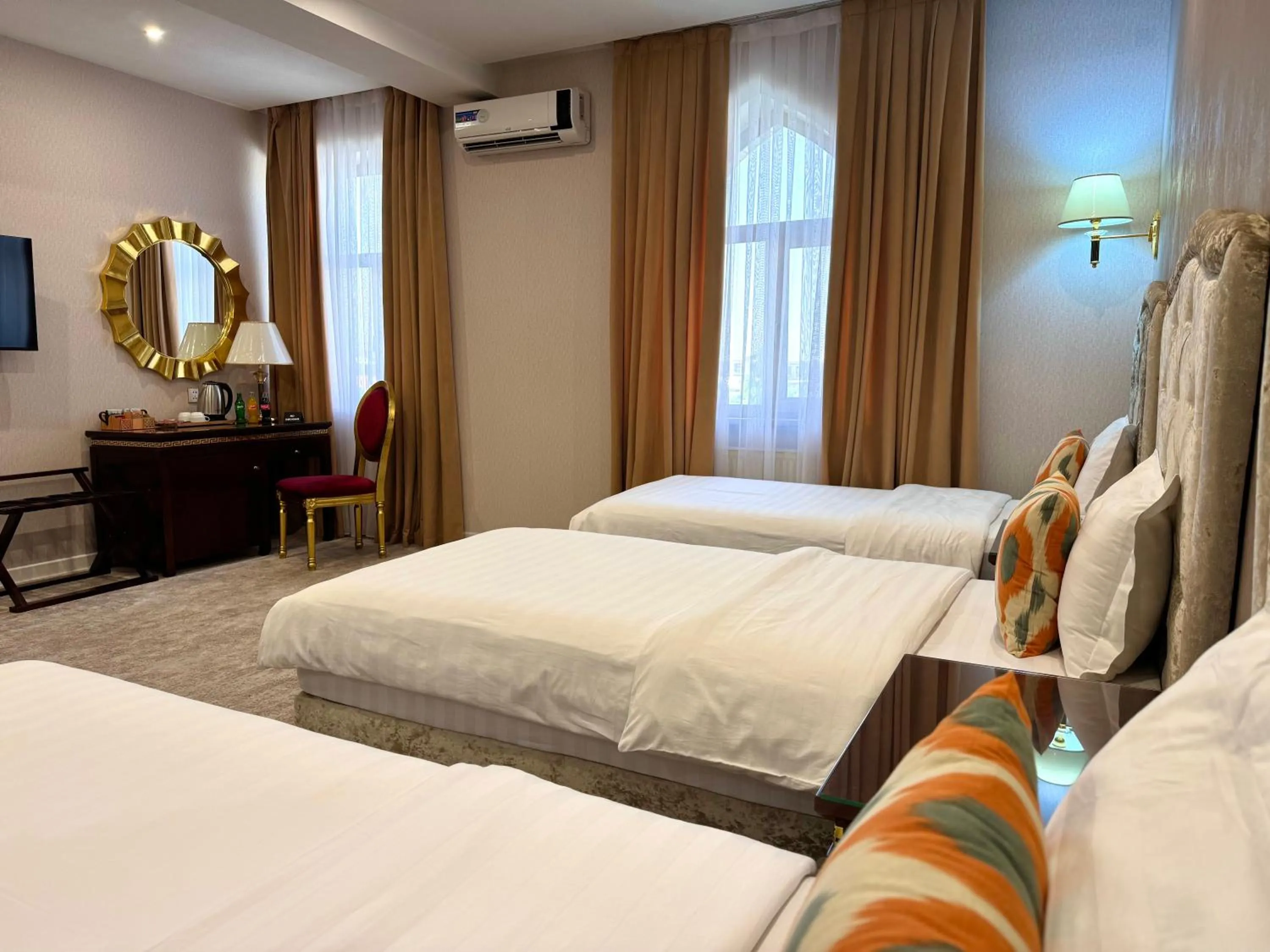 Bed in EmirHan Hotel