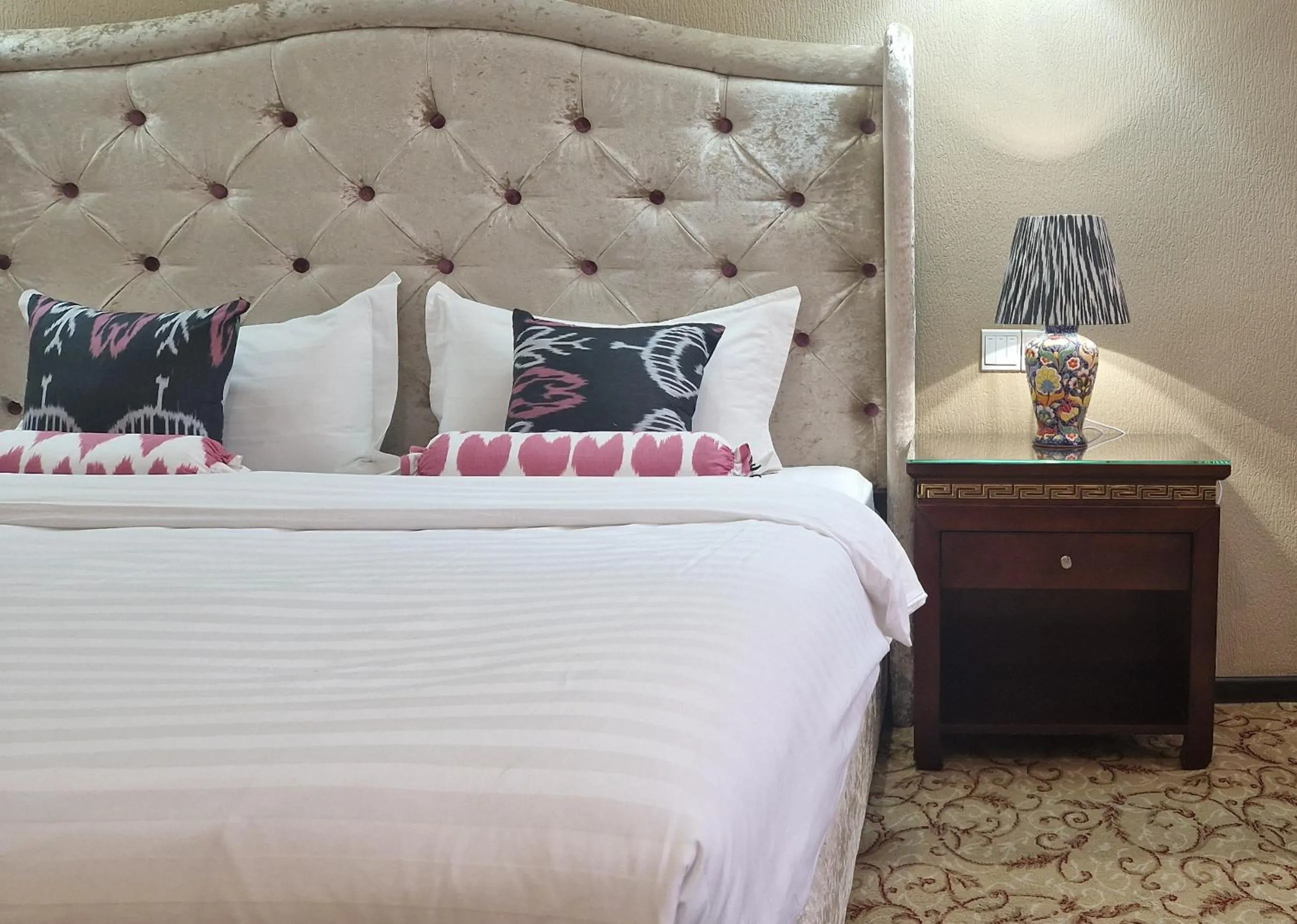 Bed in EmirHan Hotel