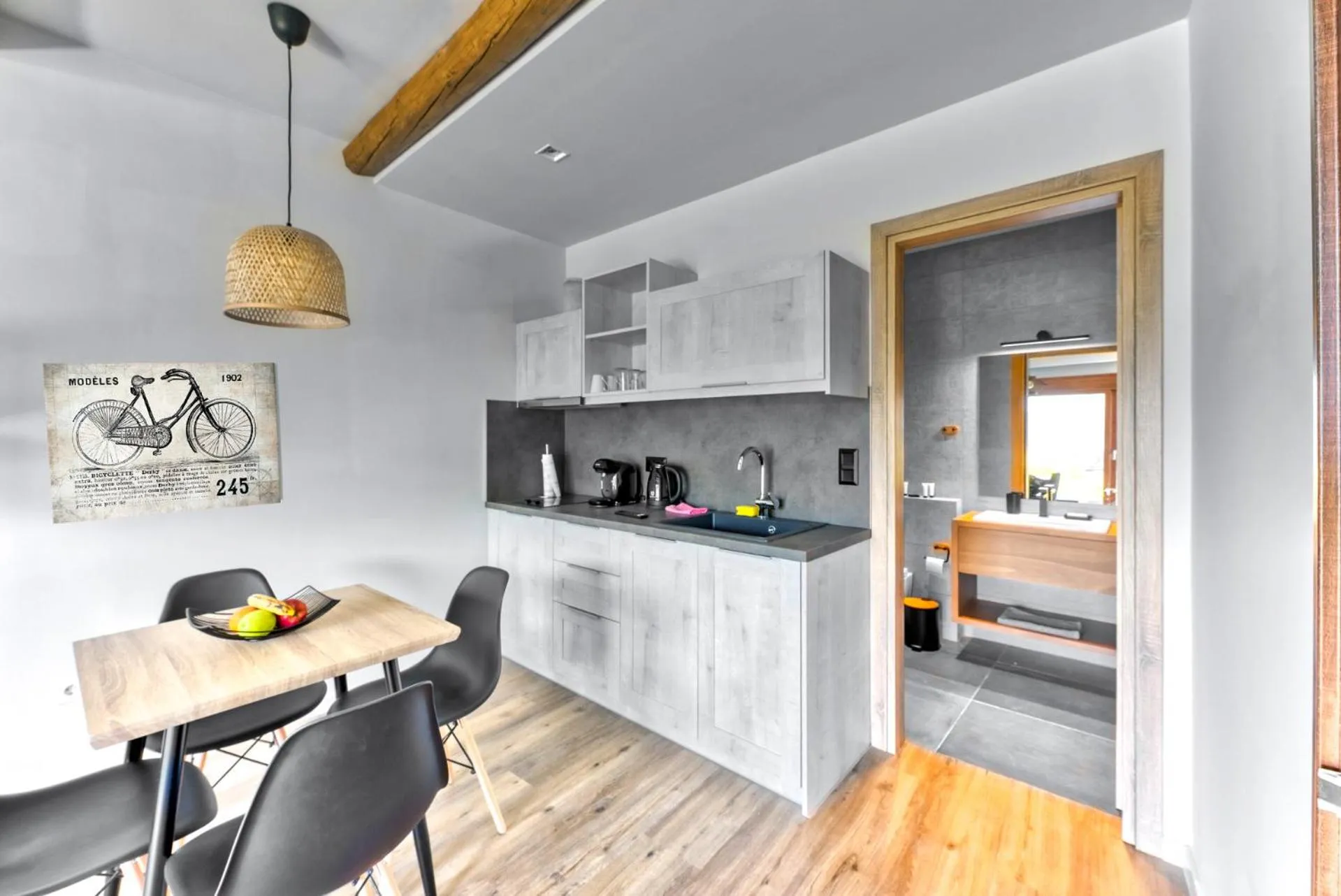 kitchen in Komody Apartments