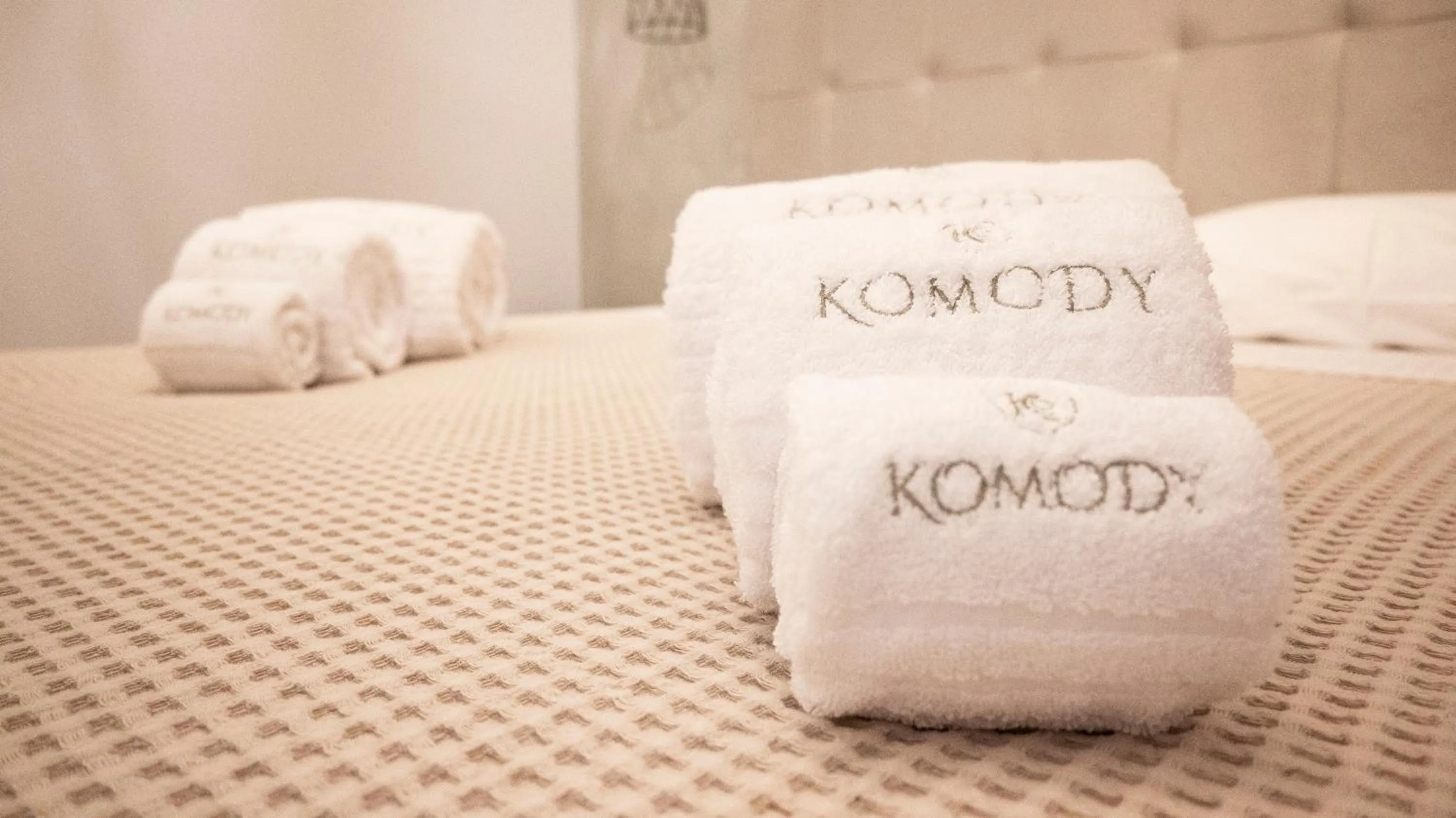 towels in Komody Apartments