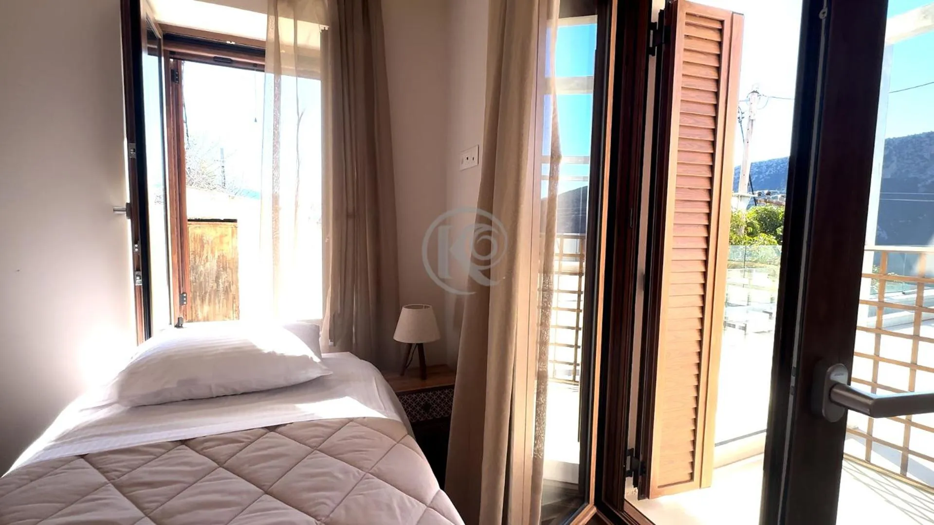 View (from property/room), Bed in Komody Apartments