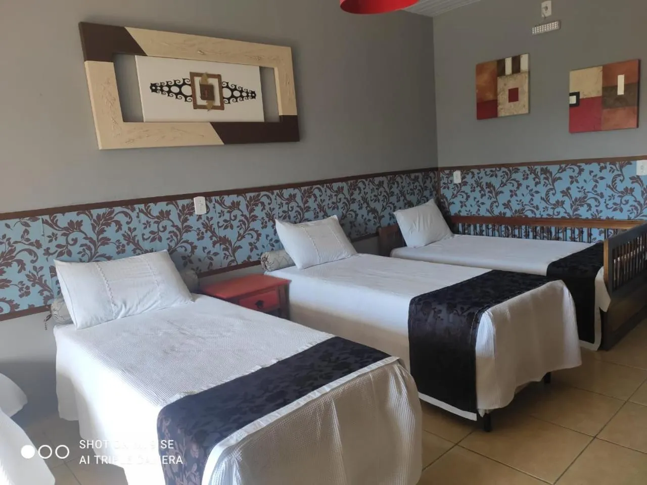Bed in Pousada São João Batista