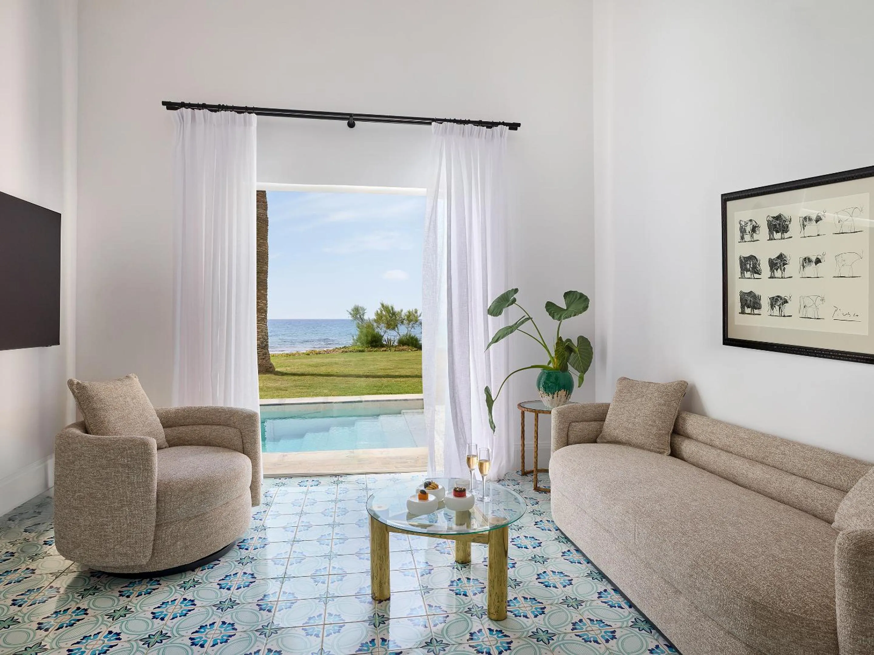 Pool view in Caramel, A Grecotel Resort to Live