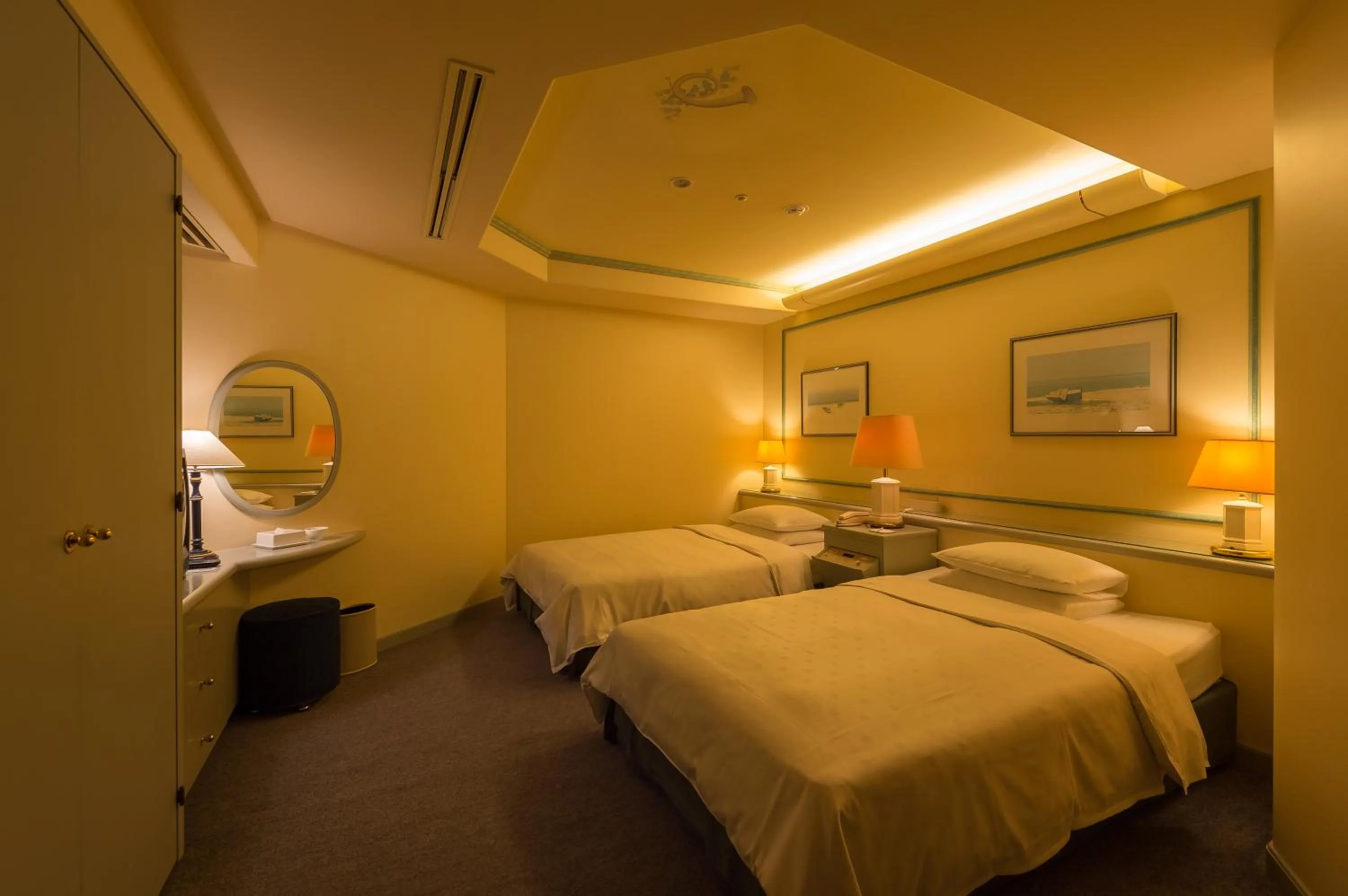 Bed in Awashima Hotel