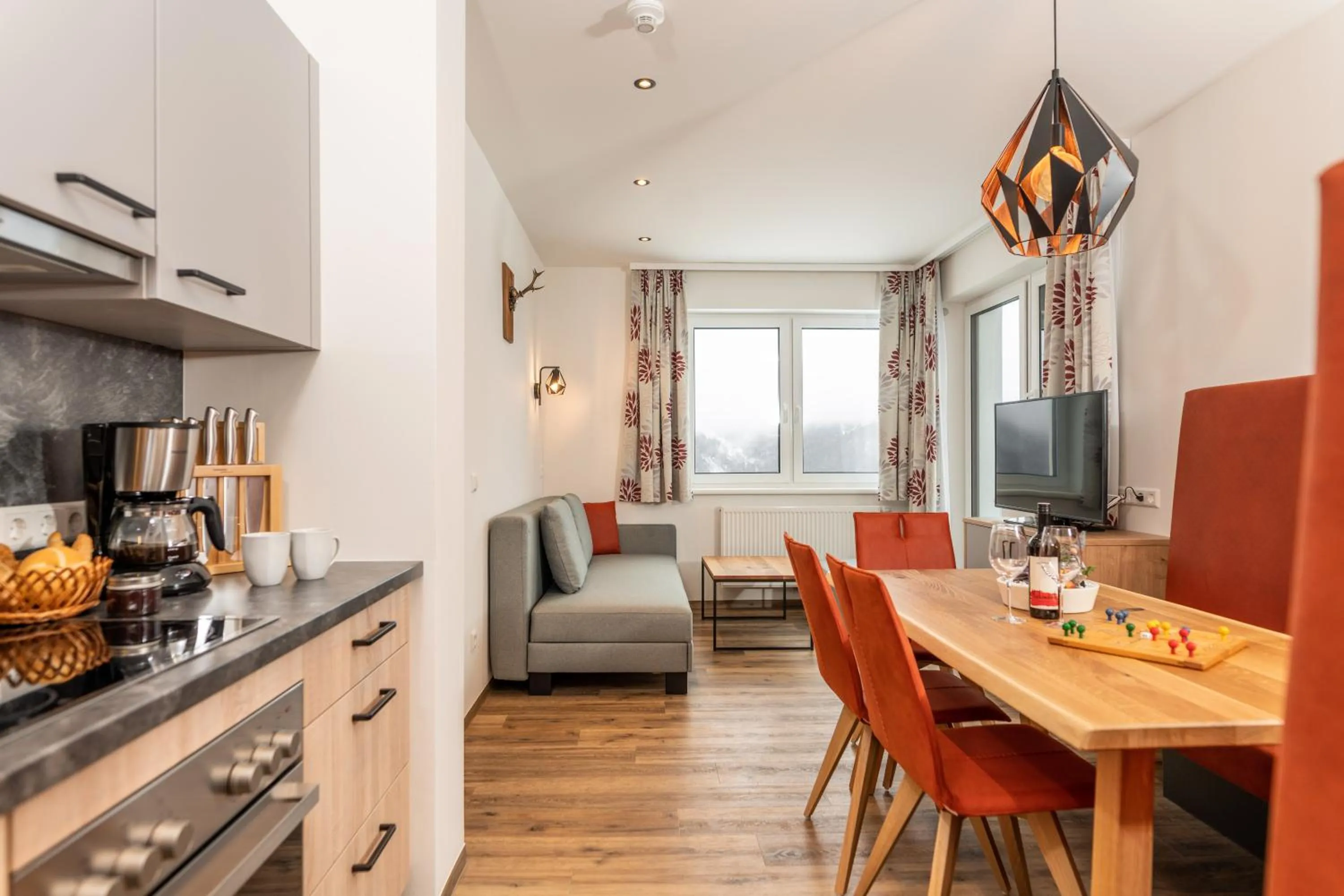 Kitchen or kitchenette in Hotel Moser