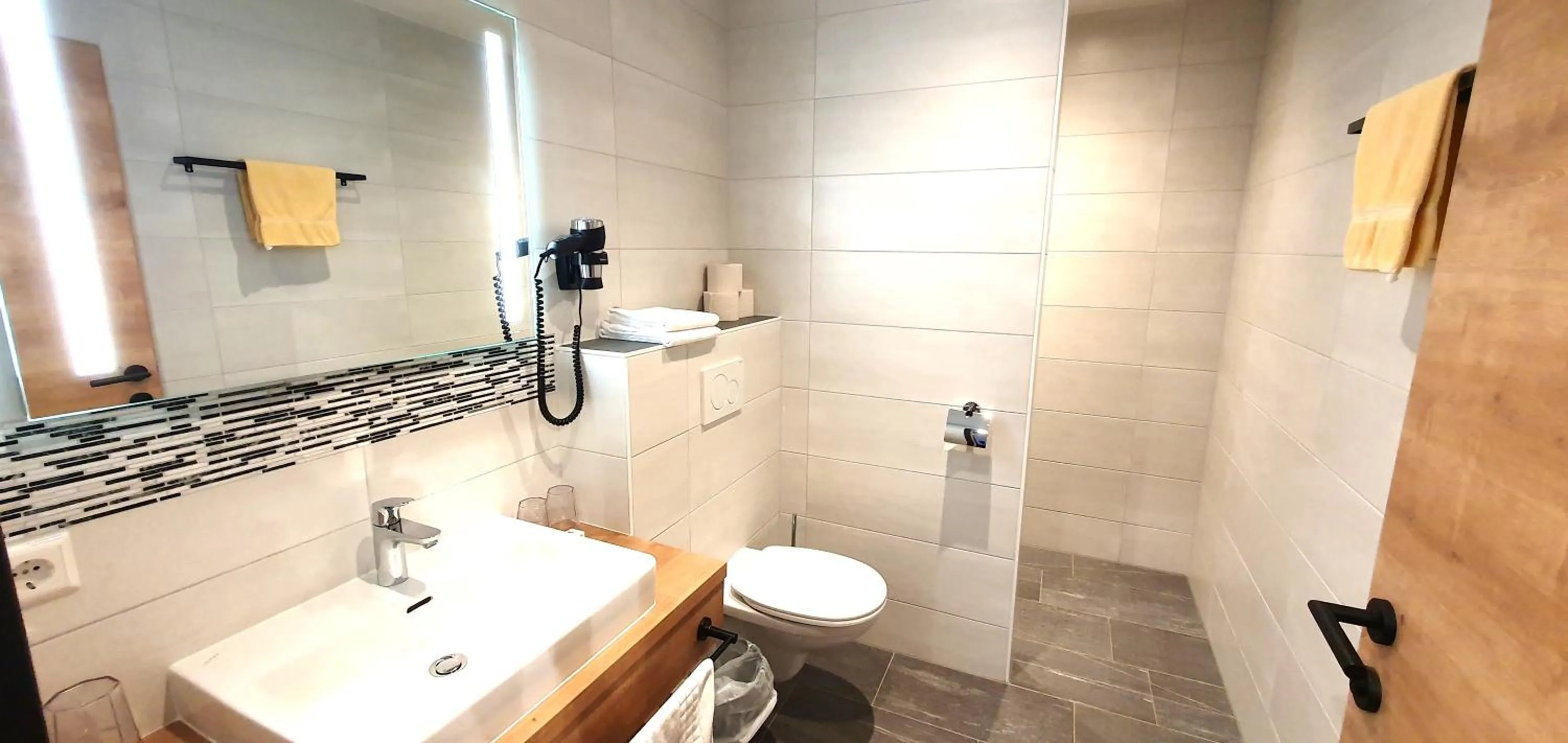 Shower in Hotel Moser