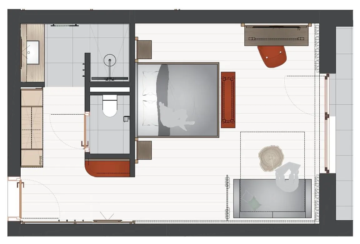 Floor plan in Hotel Moser