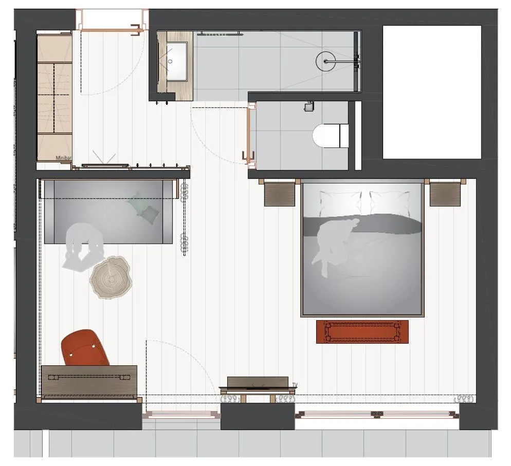 Floor plan in Hotel Moser