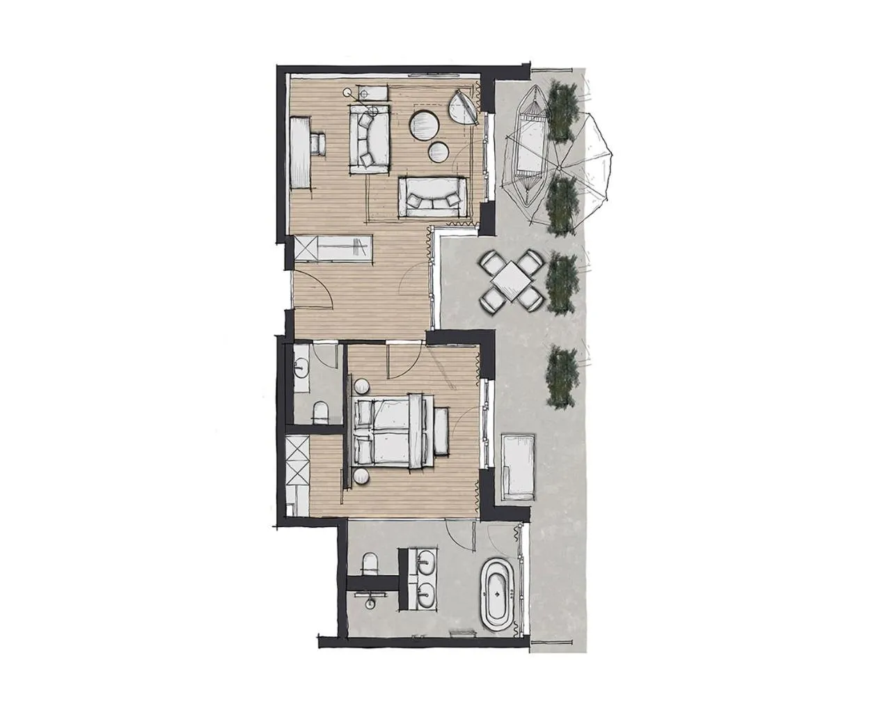 Photo of the whole room in Nouri