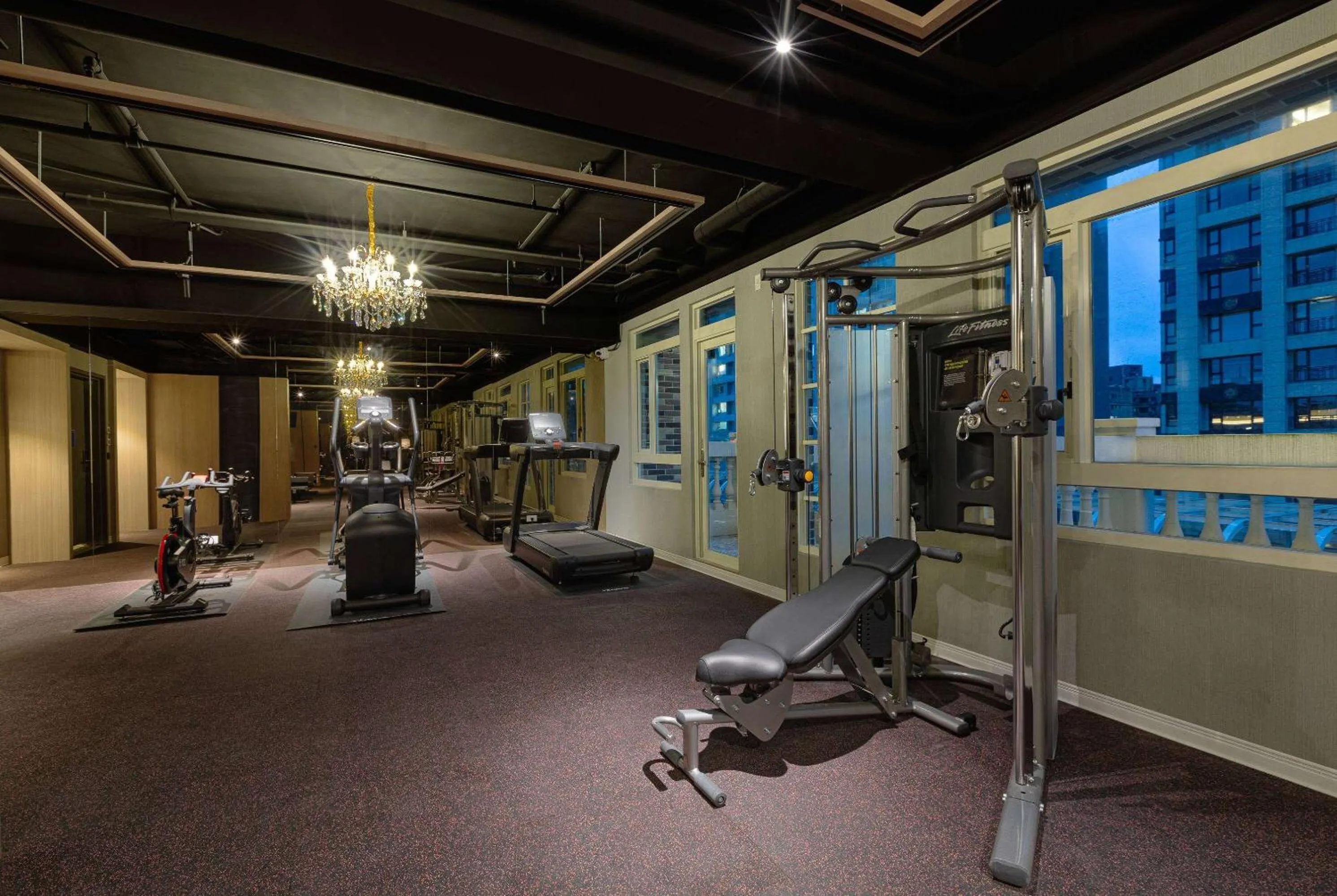 Fitness centre/facilities in TRYP by Wyndham New Taipei Linkou 新北林口爵怡溫德姆酒店機場捷運MRTA9林口站
