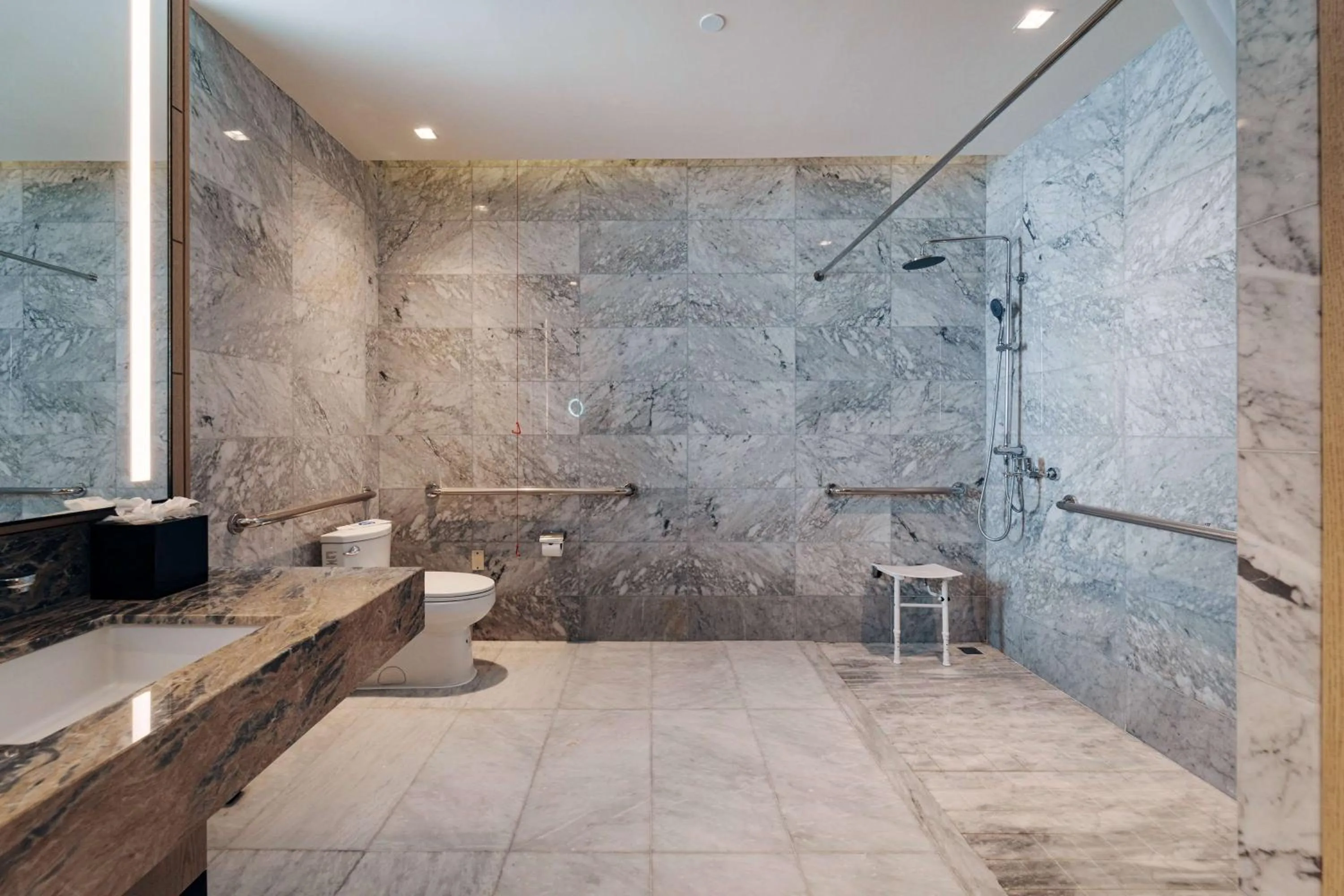 Shower in Wyndham Grand Barbados Sam Lords Castle All Inclusive Resort