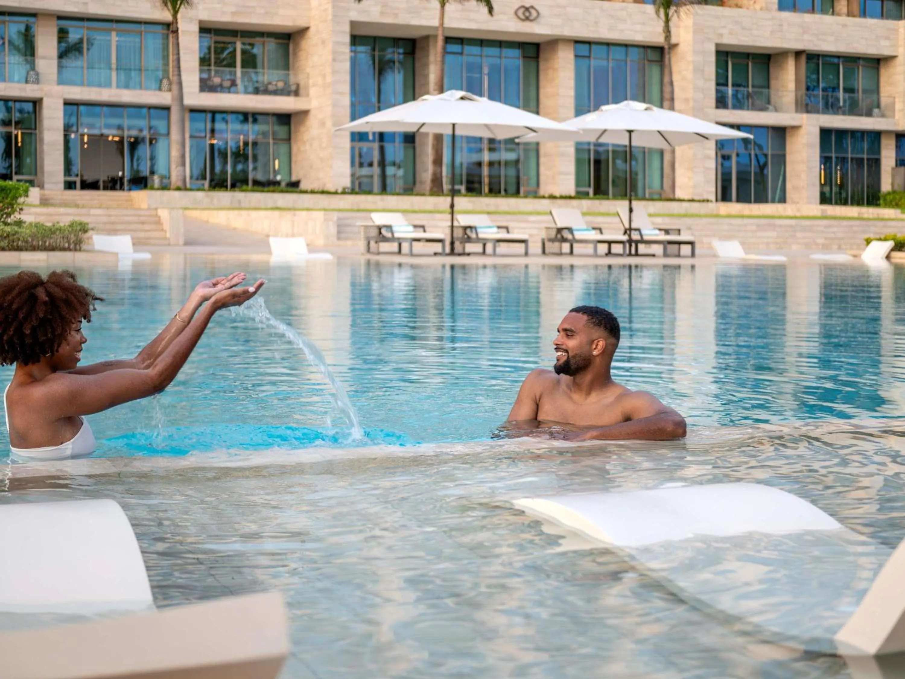 Pool view in Sofitel Cotonou Marina Hotel & Spa