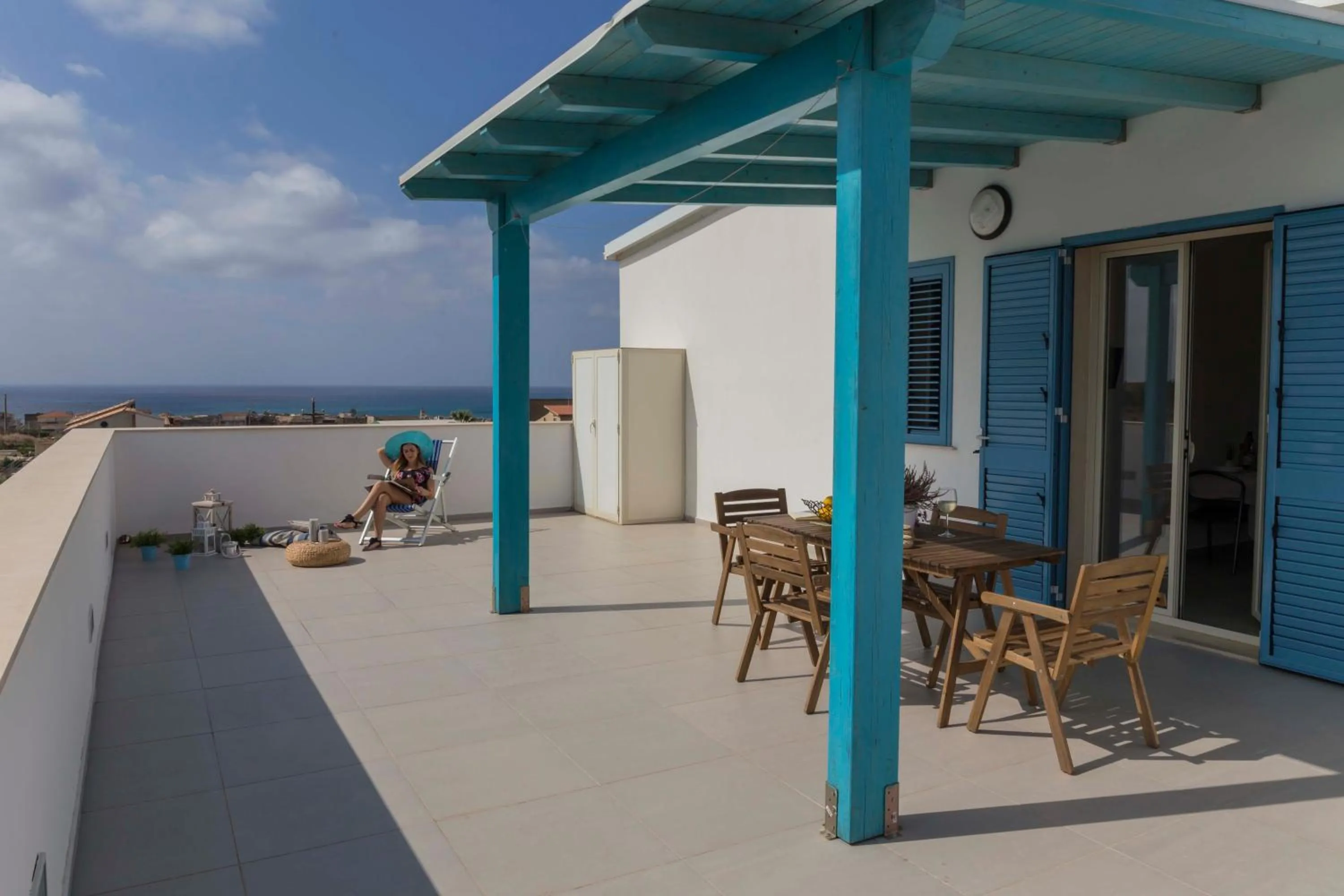 Balcony/Terrace in MareinSicilia Dammusa Residence