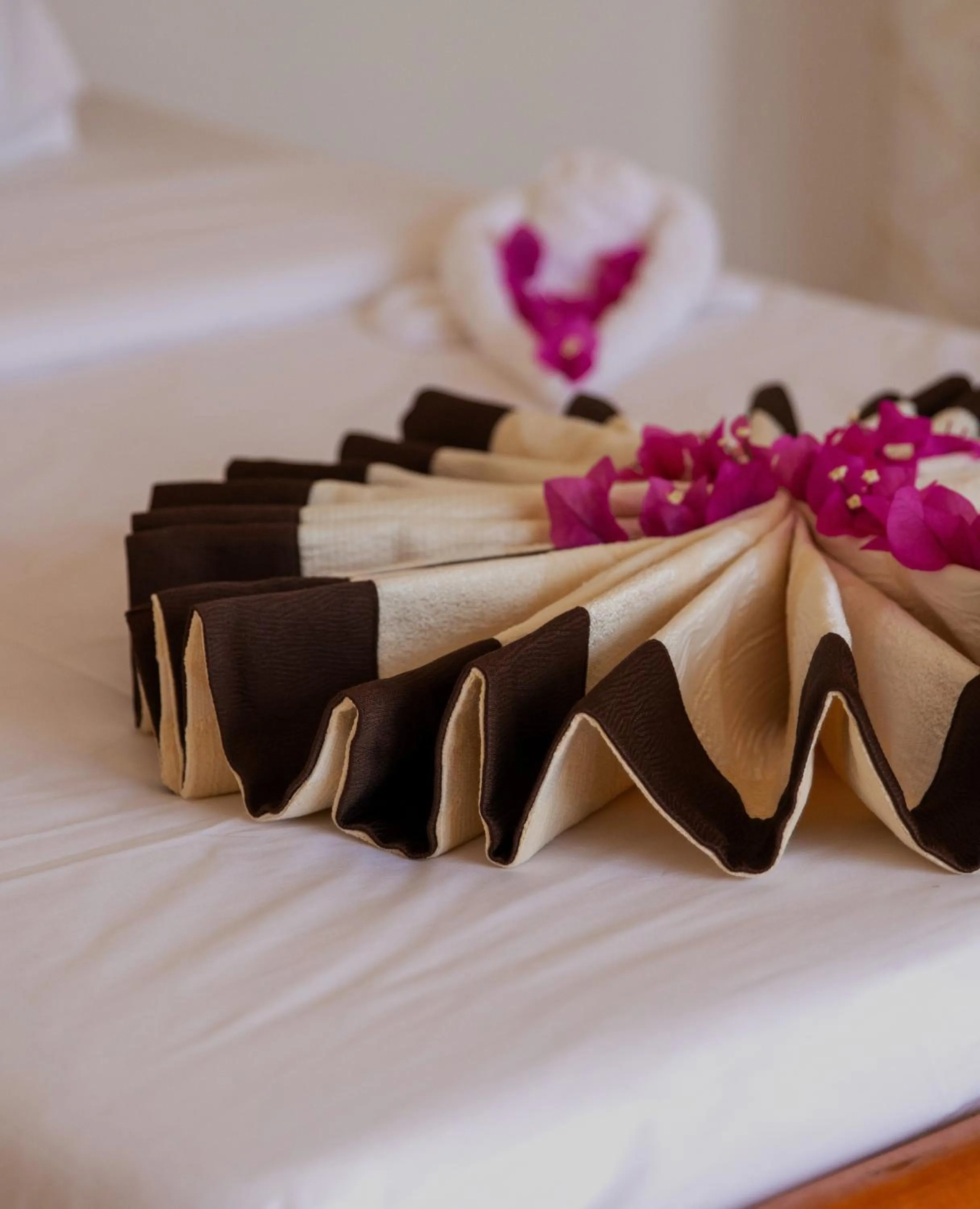 Bed in BIANCO AZZURRO Hotel & Restaurant