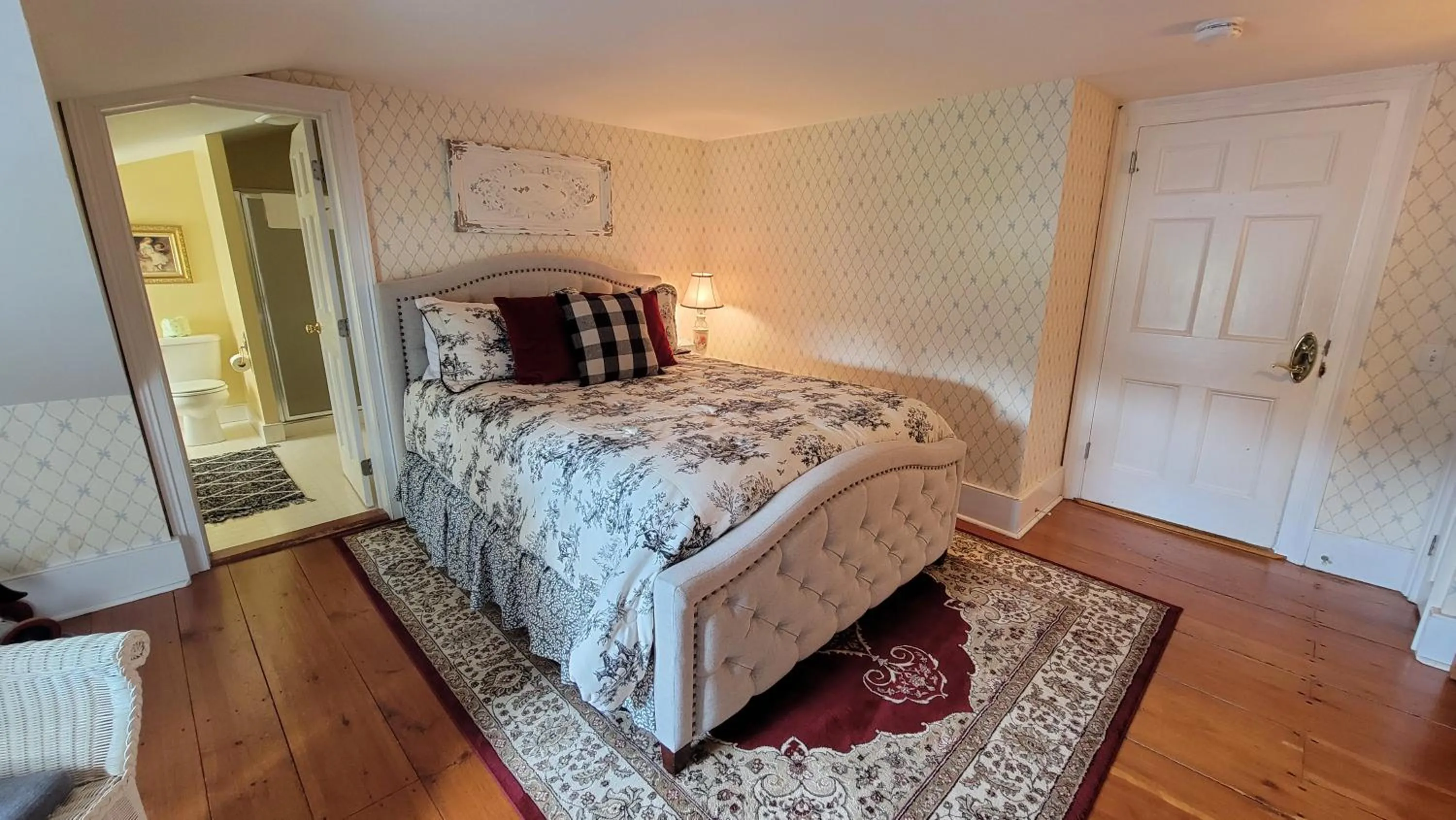 Bed in Strong House Inn