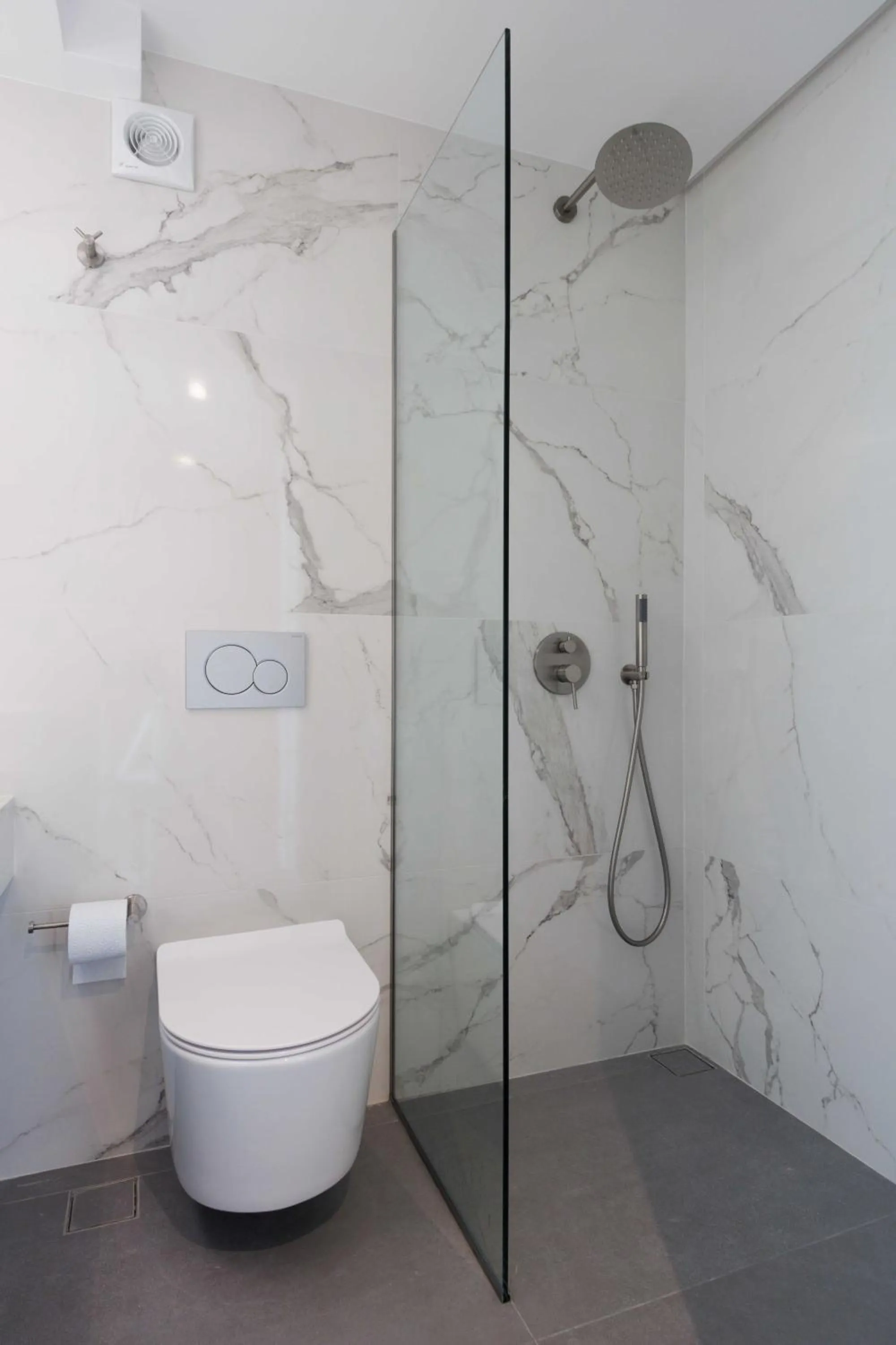 Shower in Sunshine Suite by Athens Riviera Suites