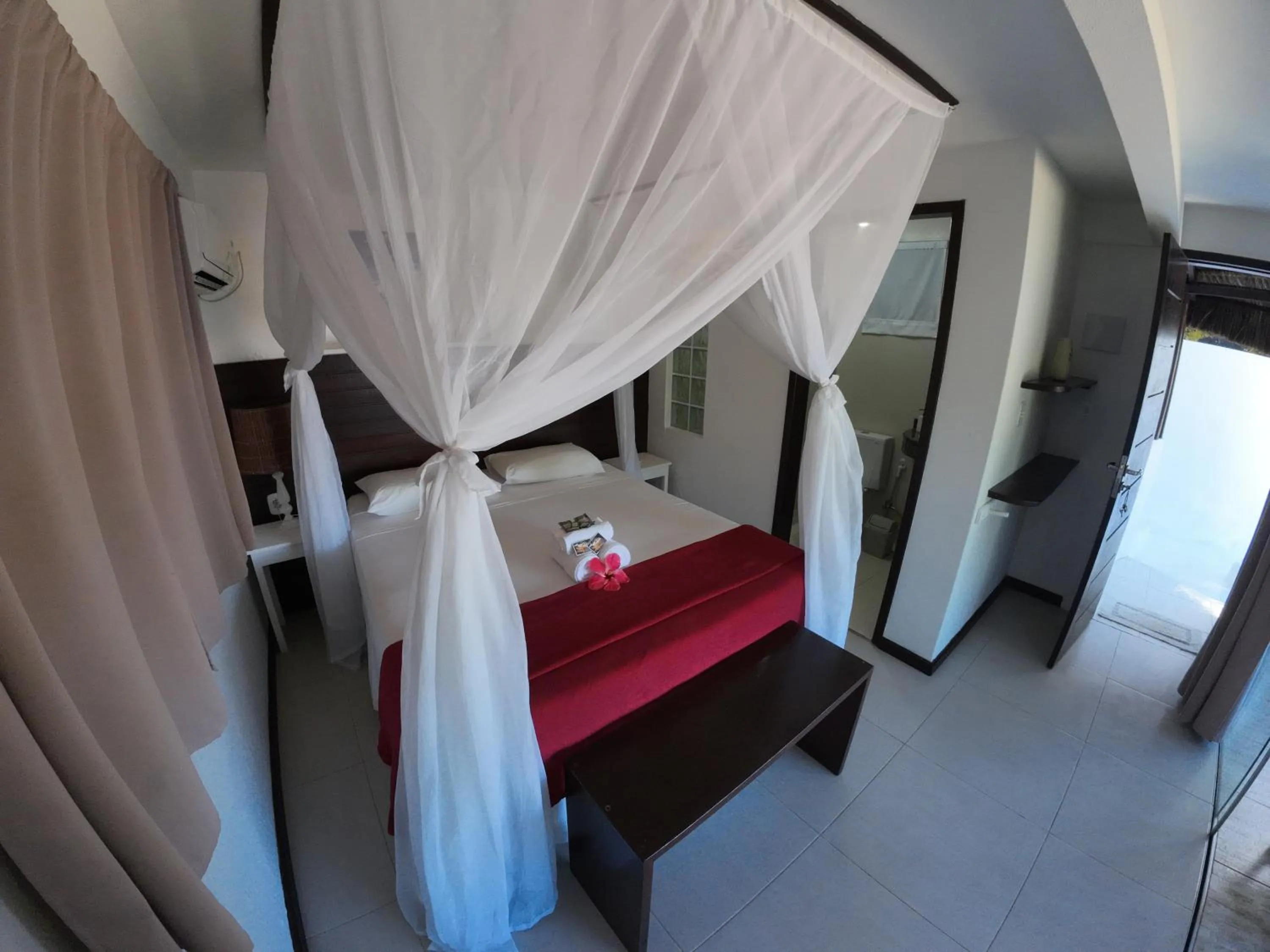 Bed in Pousada Ponta Das Pedras