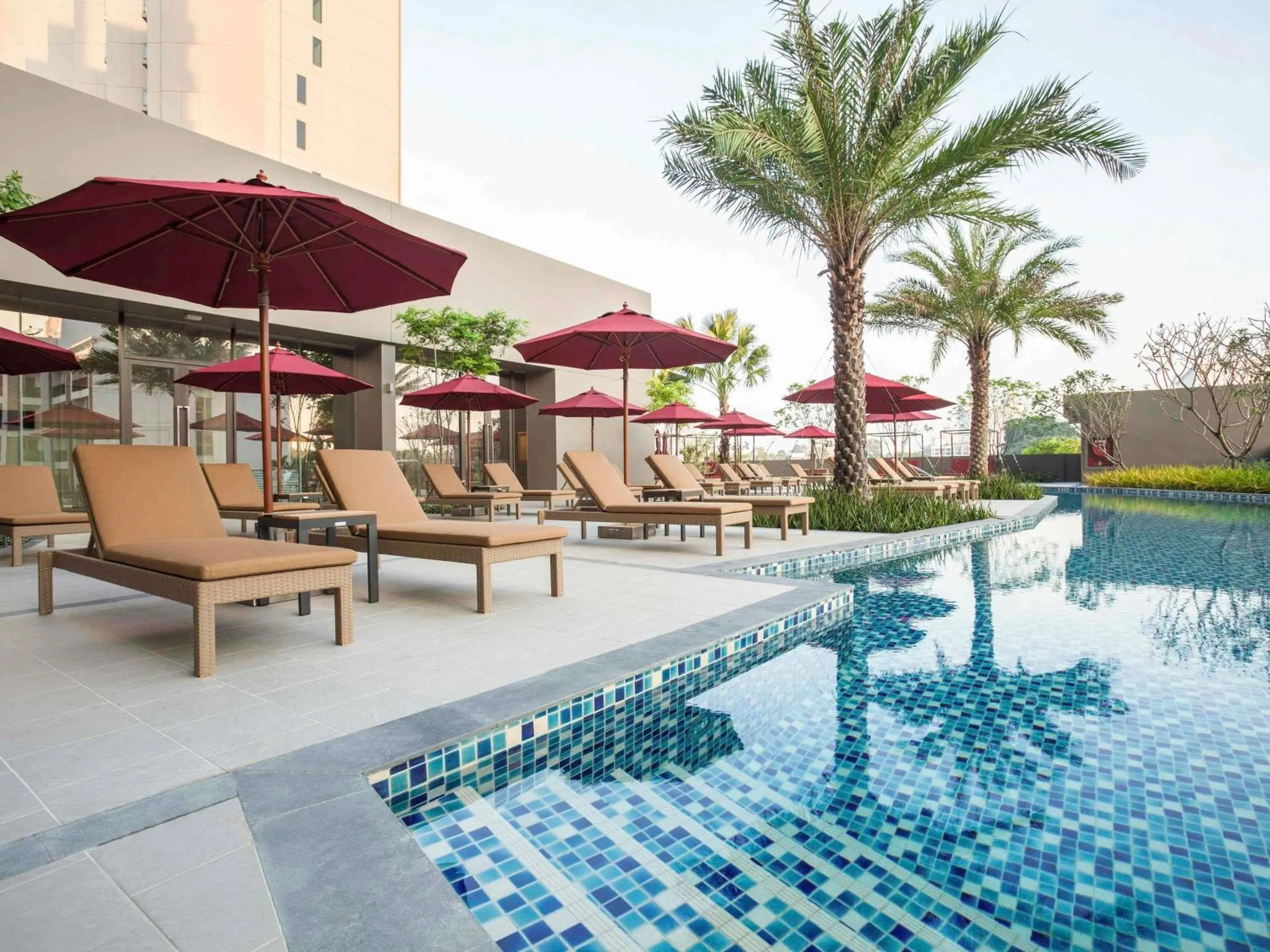 Pool view in Mercure Pattaya Ocean Resort