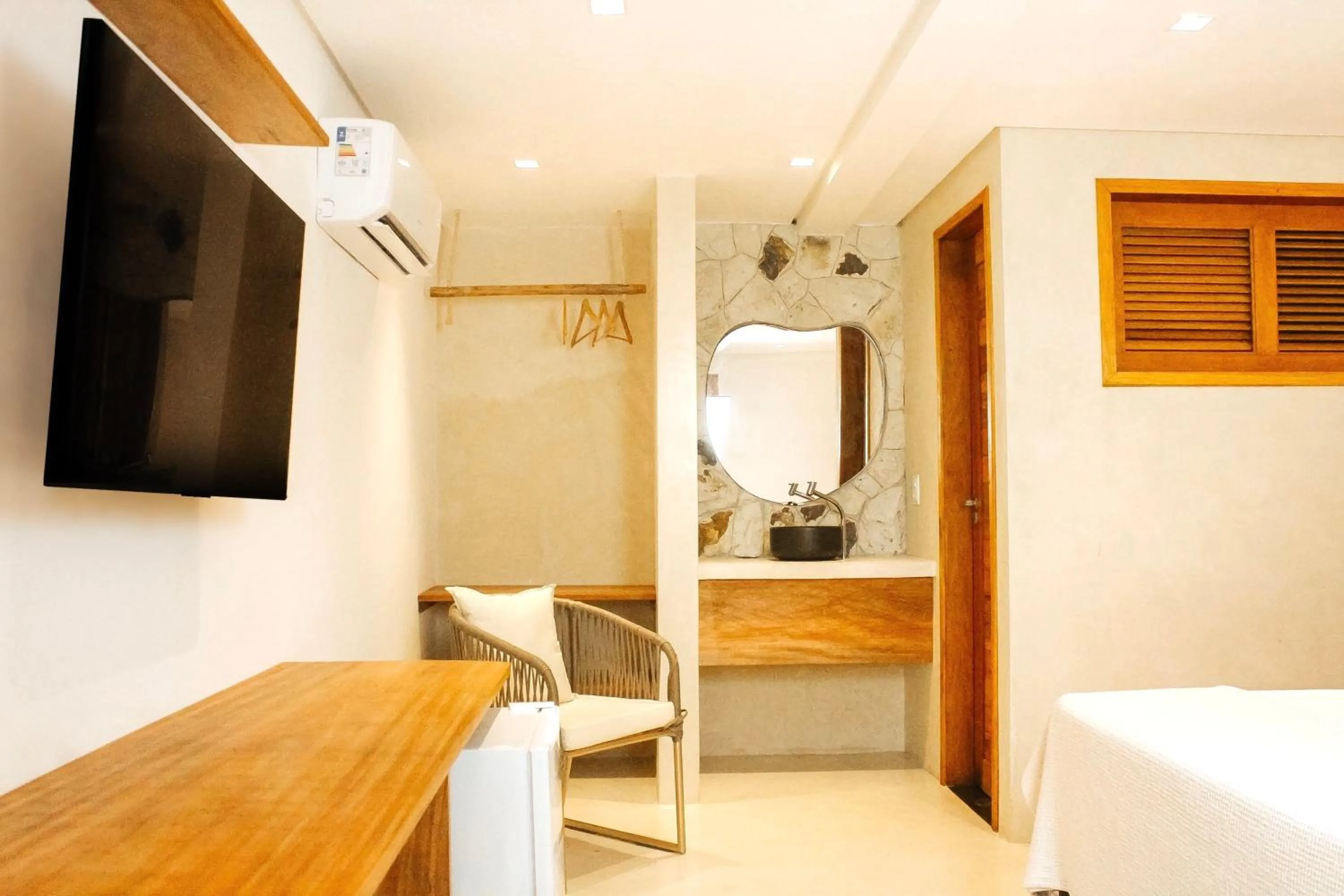 TV and multimedia, Bed in Pousada Vila de Pedra