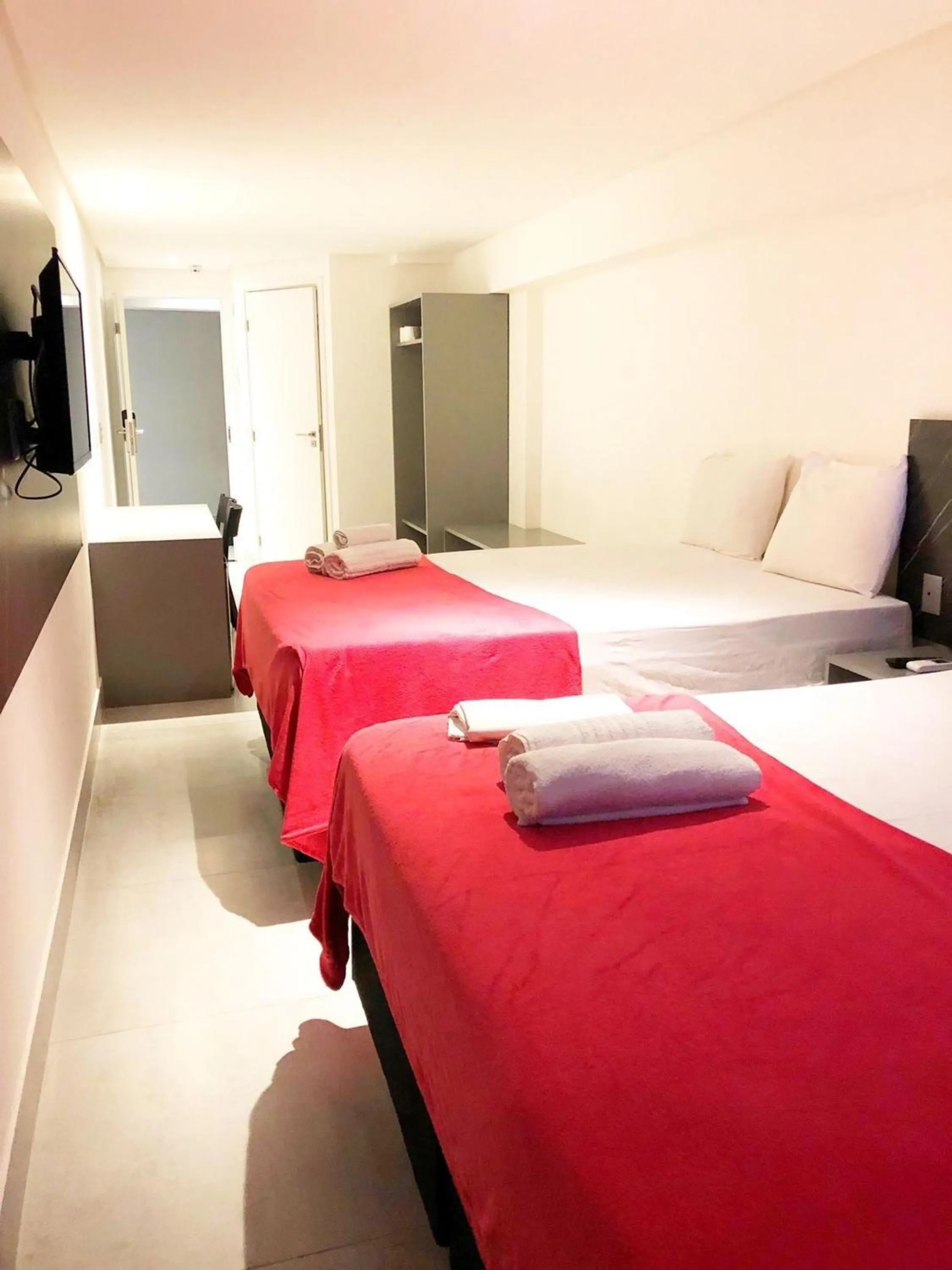 Bed in Flat beira-mar no Arpoar suítes