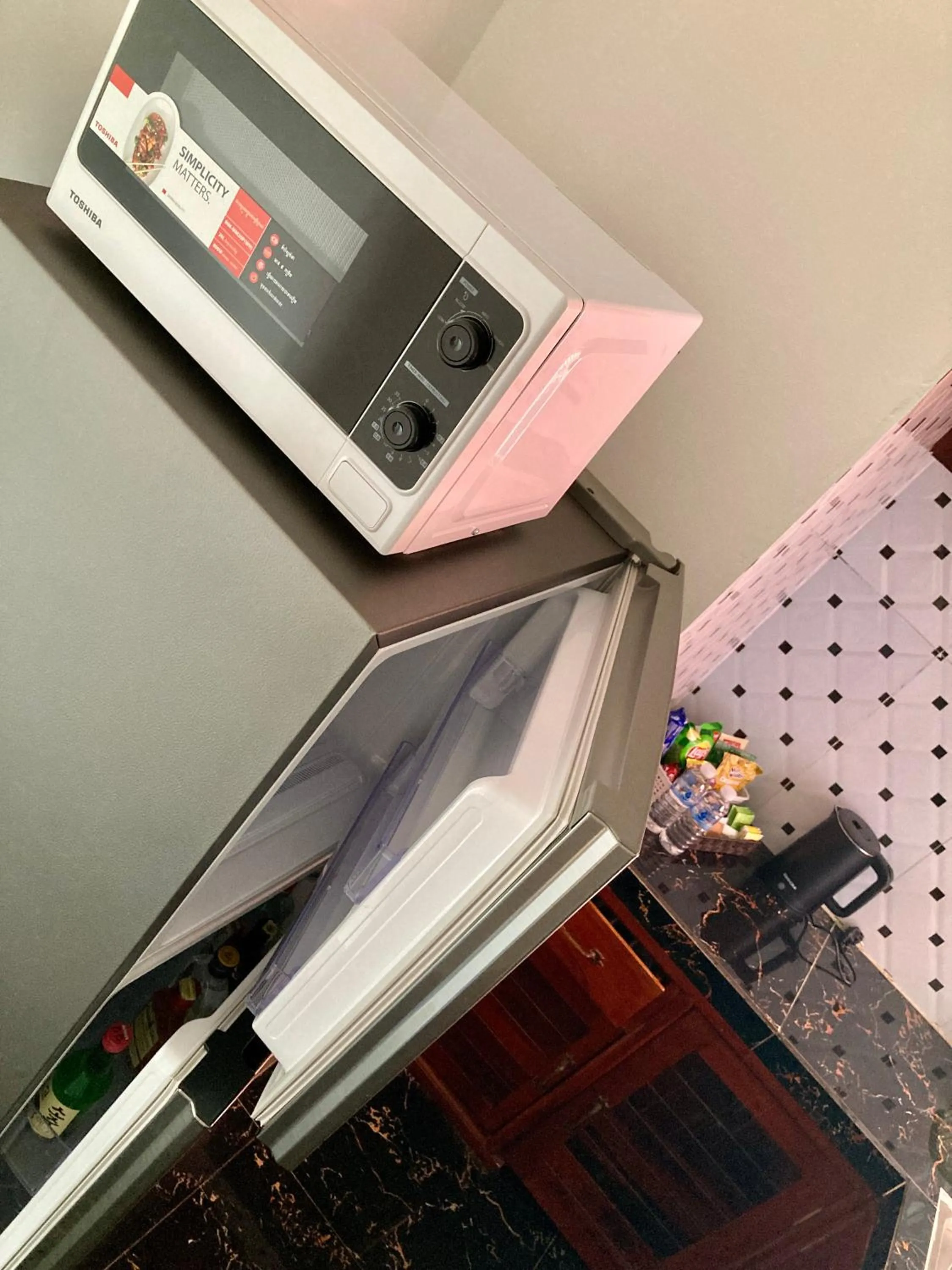 Kitchen or kitchenette in Lotus Haven Villa