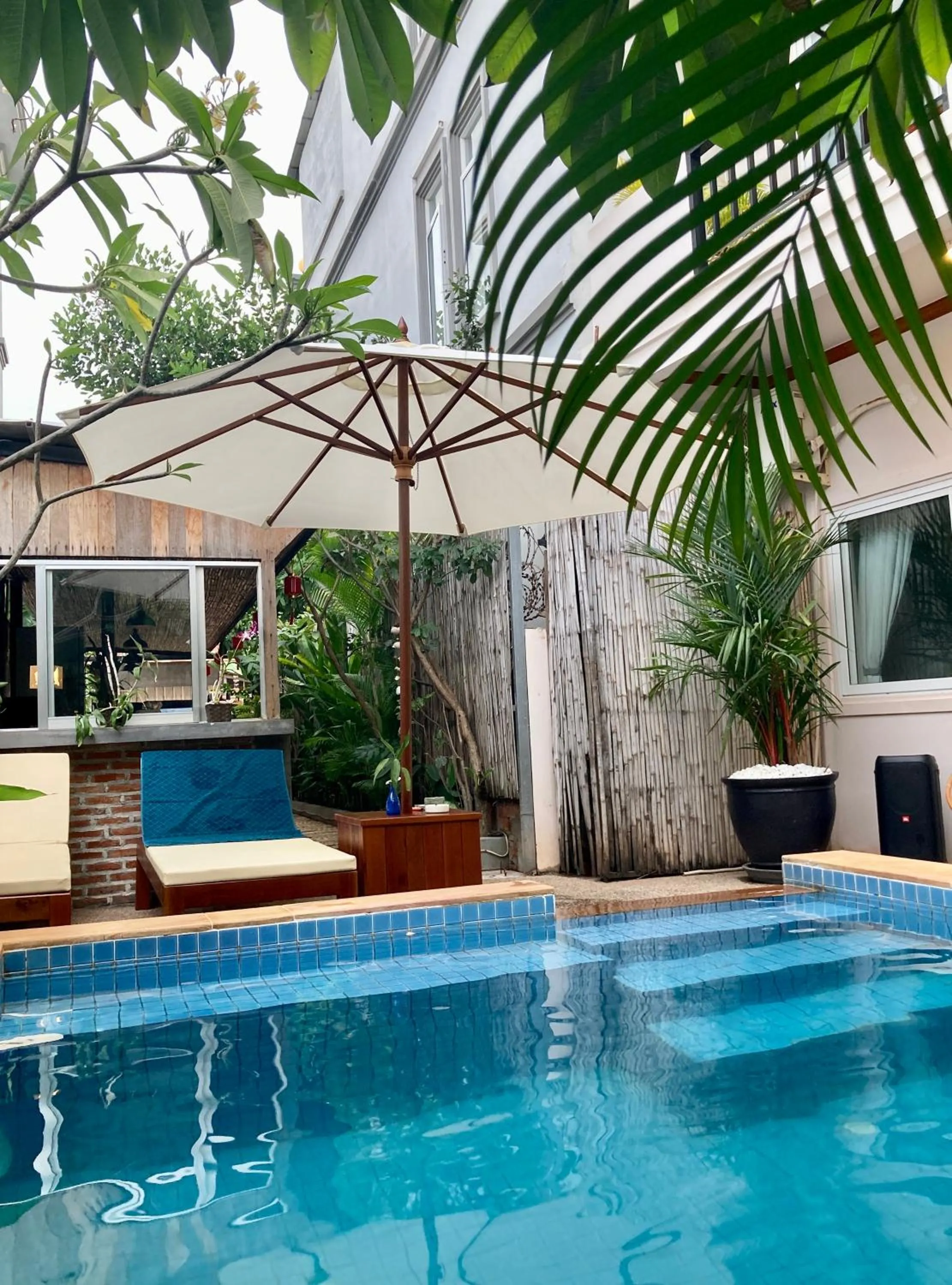 Pool view in Lotus Haven Villa