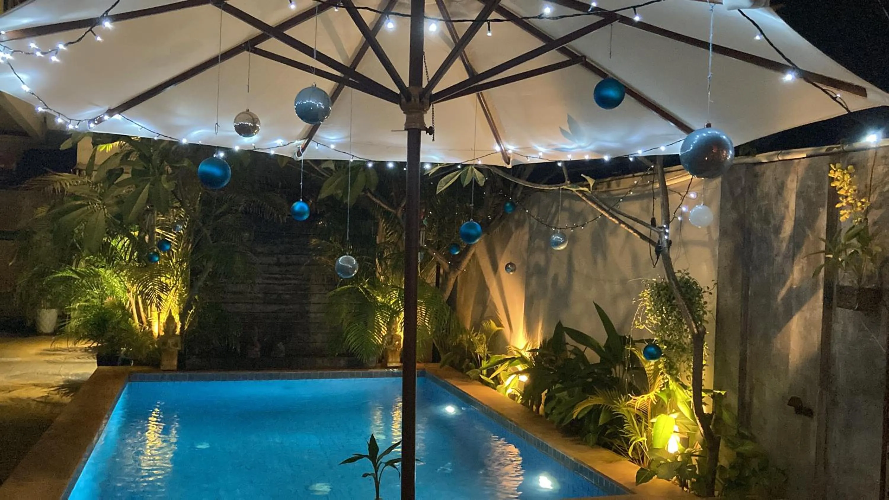 Garden view in Lotus Haven Villa