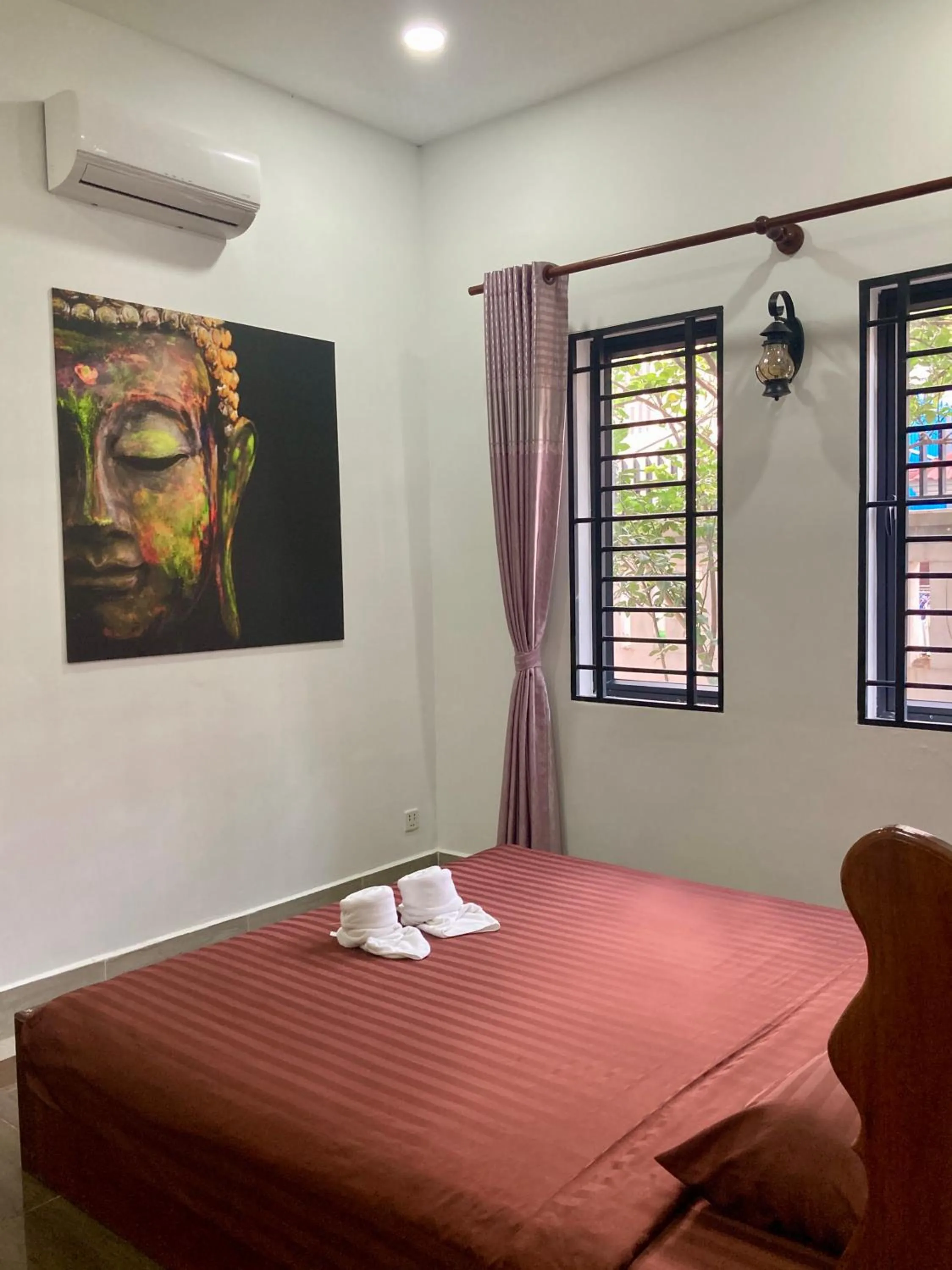 Bed in Lotus Haven Villa