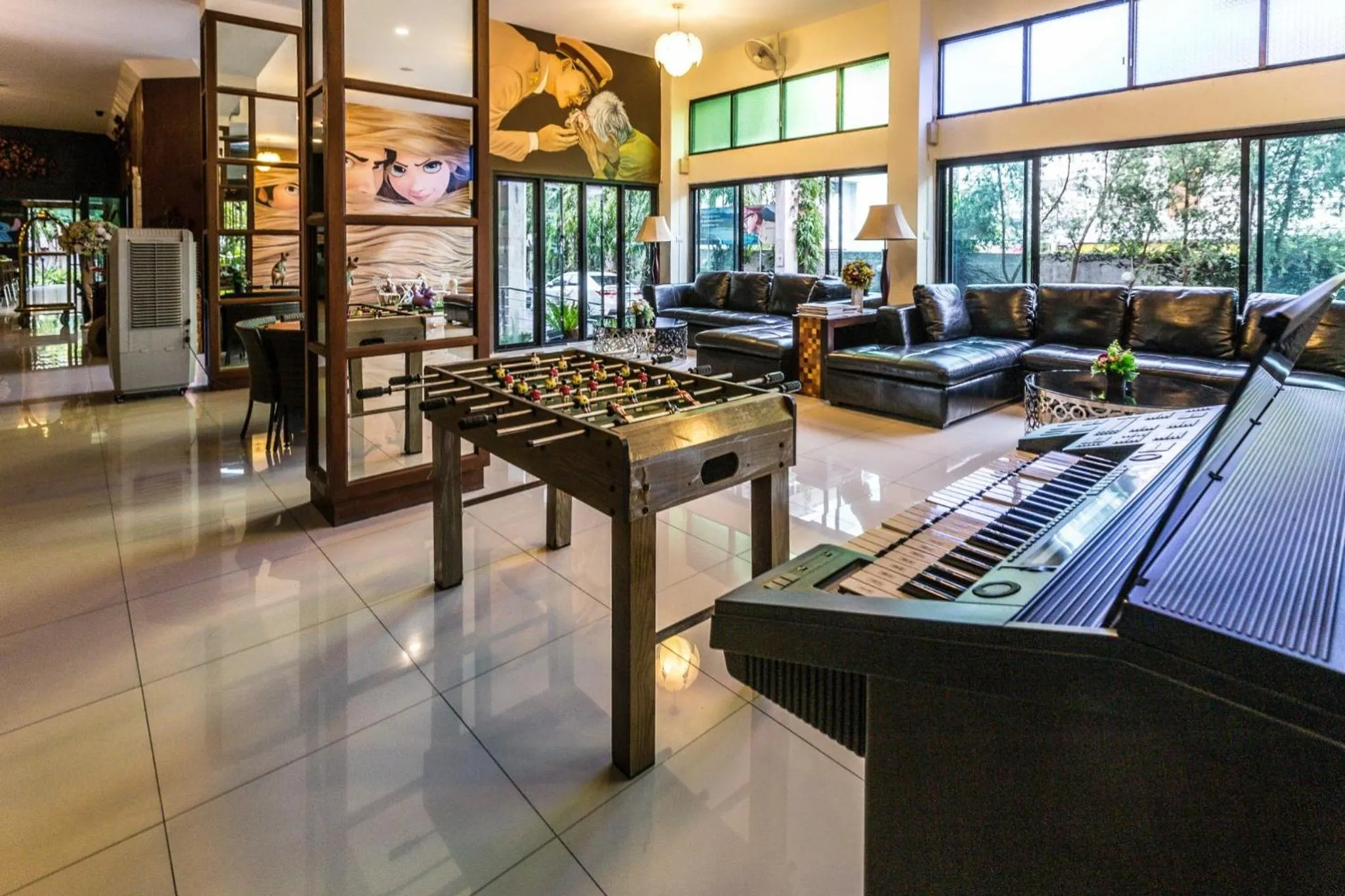 Seating area in SOHO Boutique Hotel
