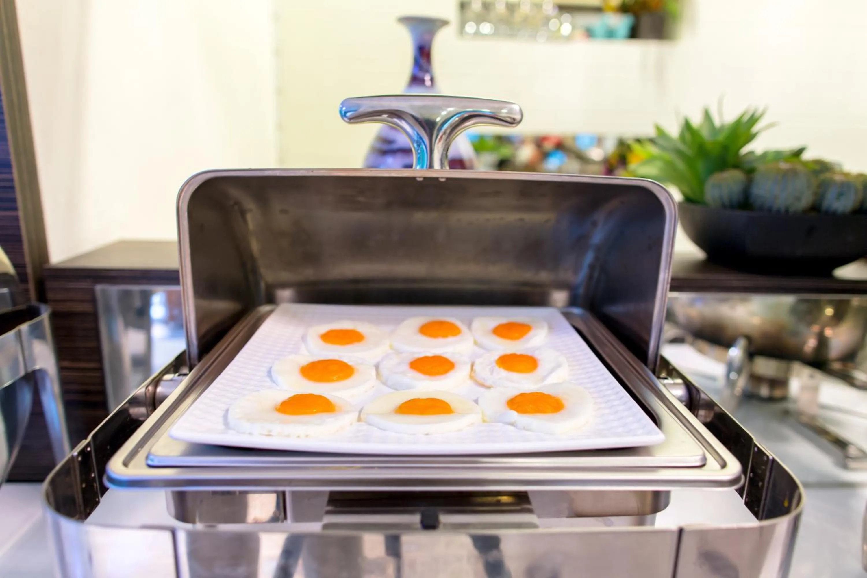 American breakfast in SOHO Boutique Hotel