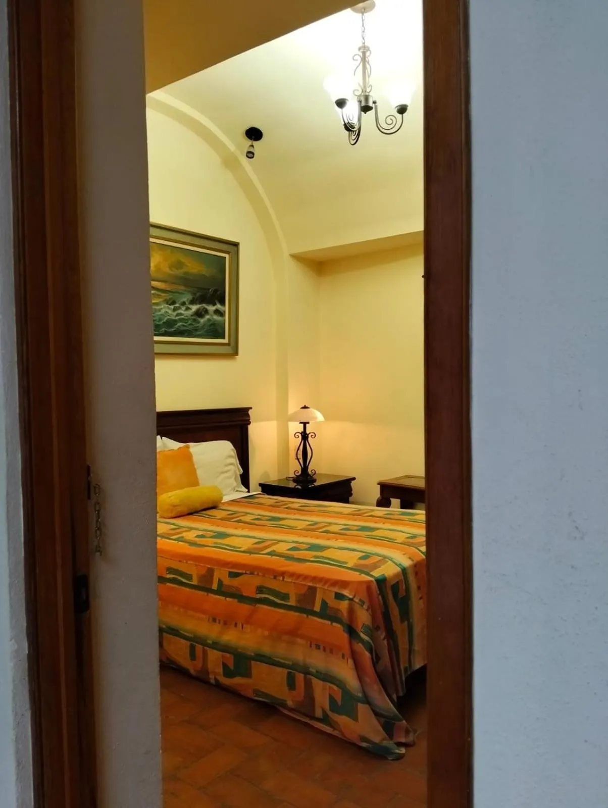 Bed in Hotel Antigua Casa de Piedra