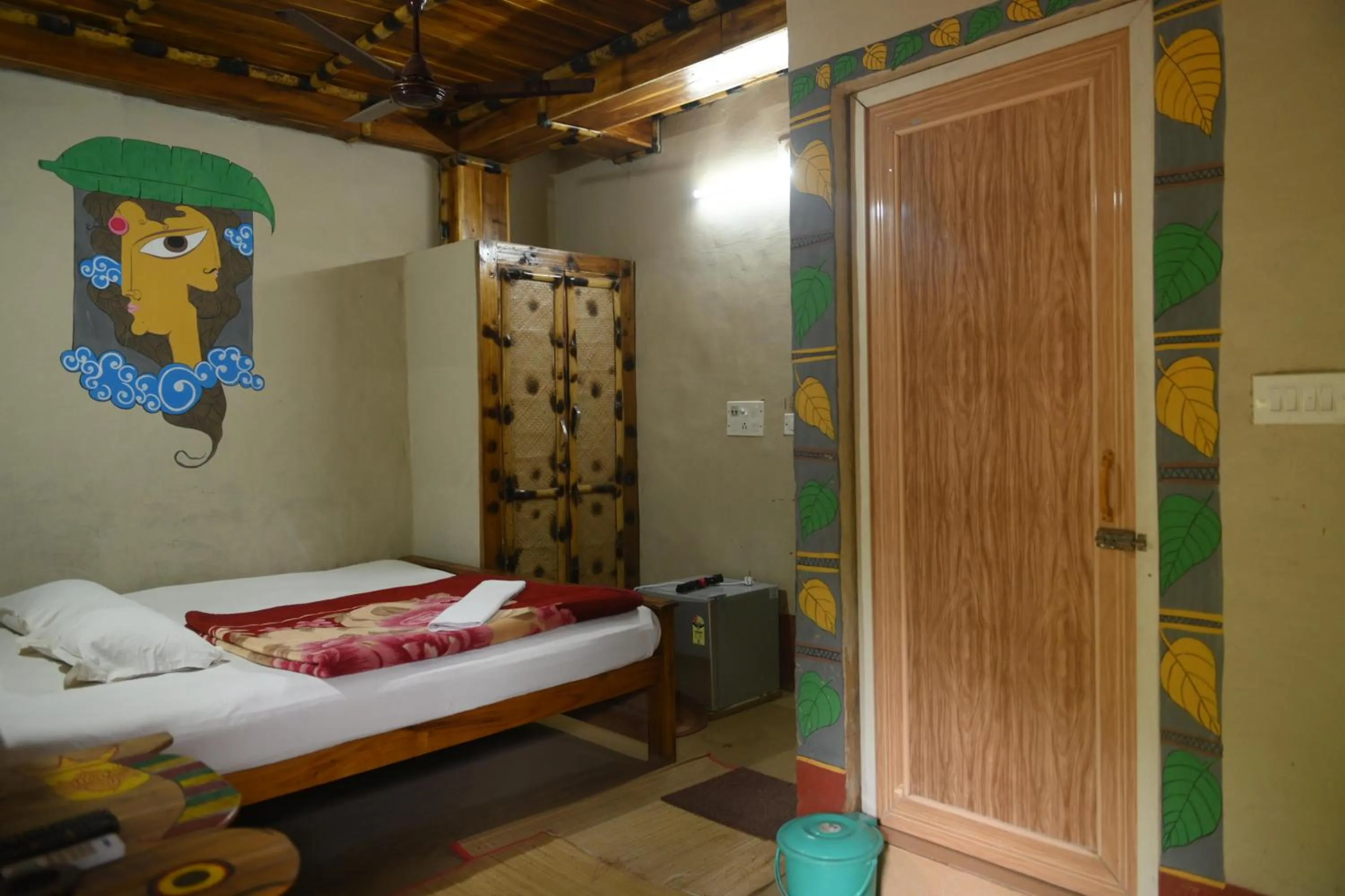 Bed in Ram Shyam Village Resort