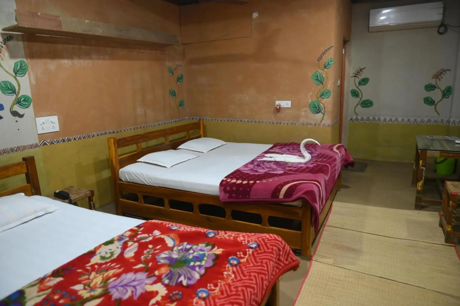 Bed in Ram Shyam Village Resort