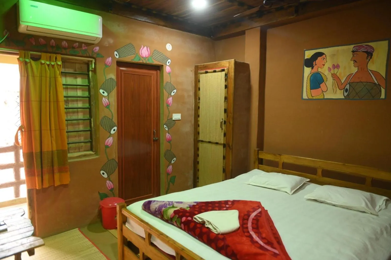 Bed in Ram Shyam Village Resort