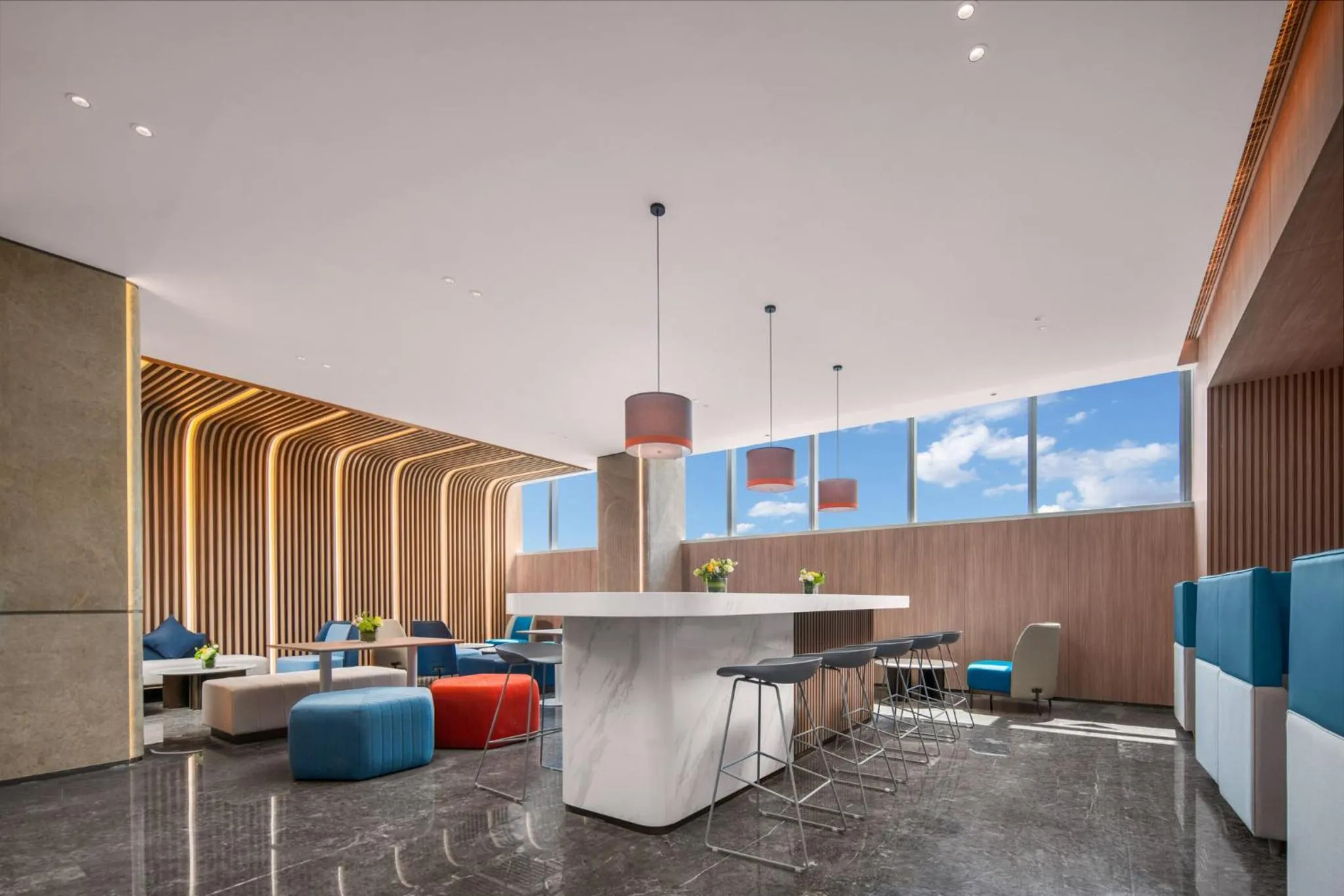 Property building in Holiday Inn Express Nanjing Jiangbei Wonhall Mall