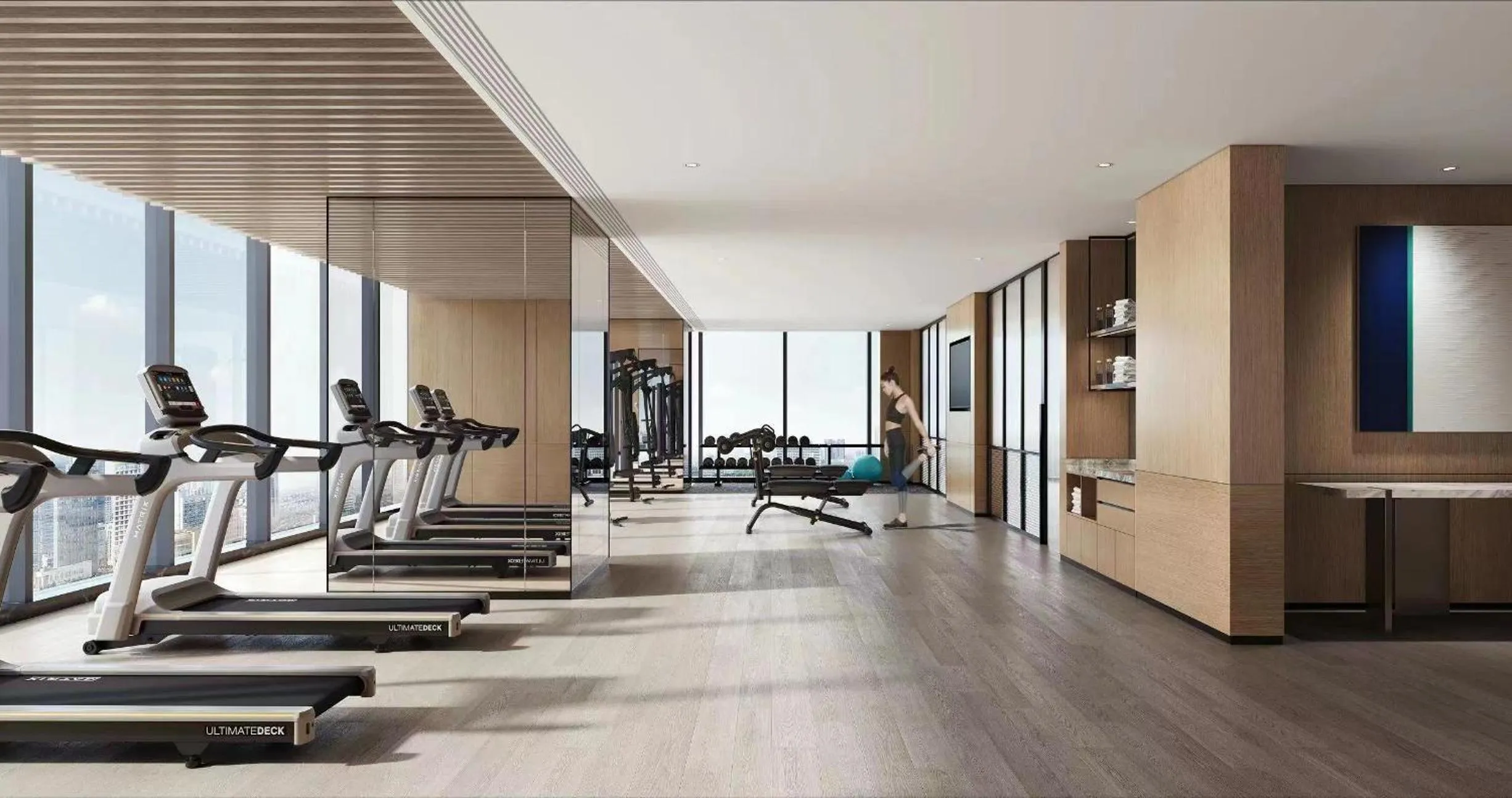 Fitness centre/facilities in Crowne Plaza Jinan Runhua by IHG