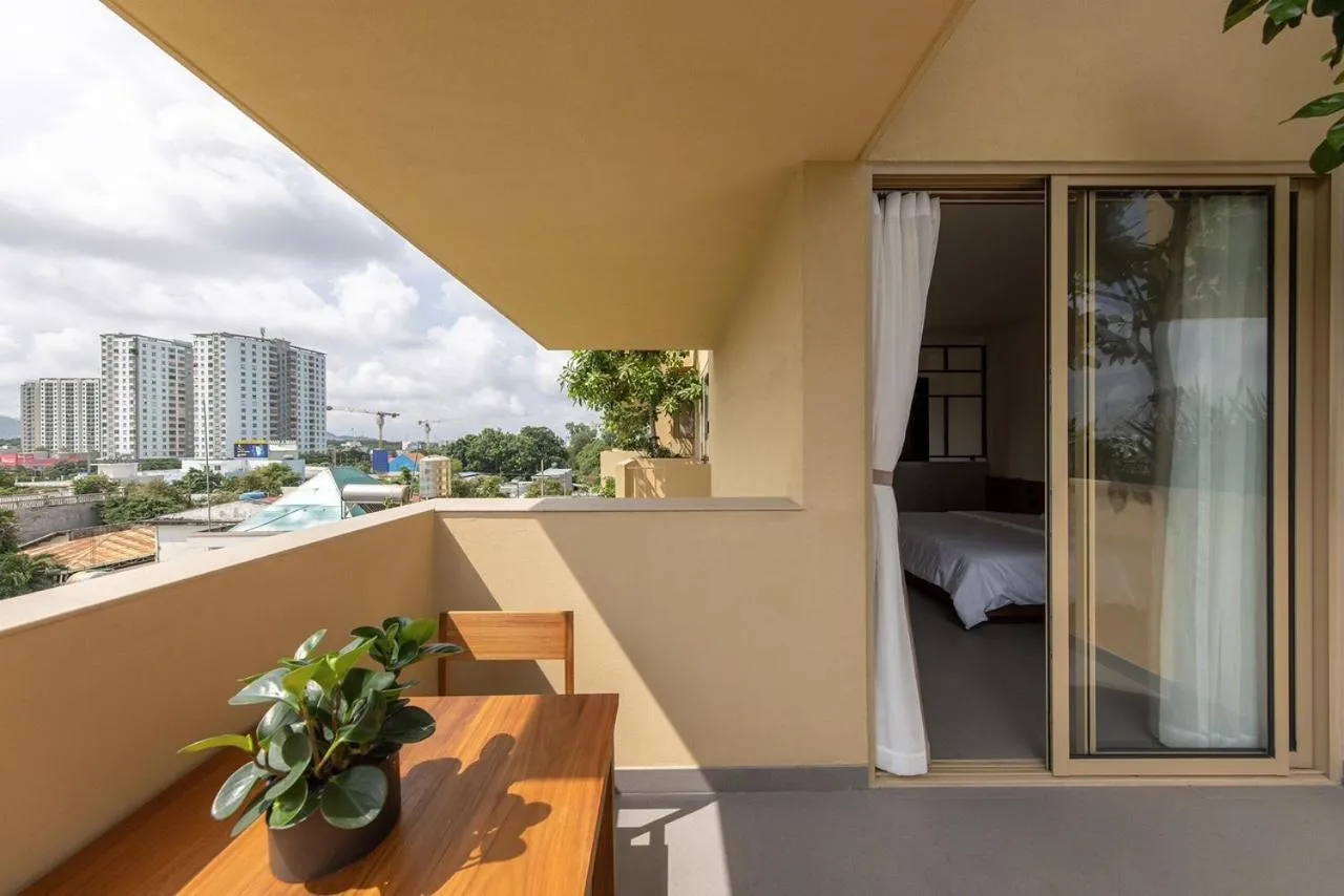 Balcony/Terrace in Cát Vàng Hotel & Apartment