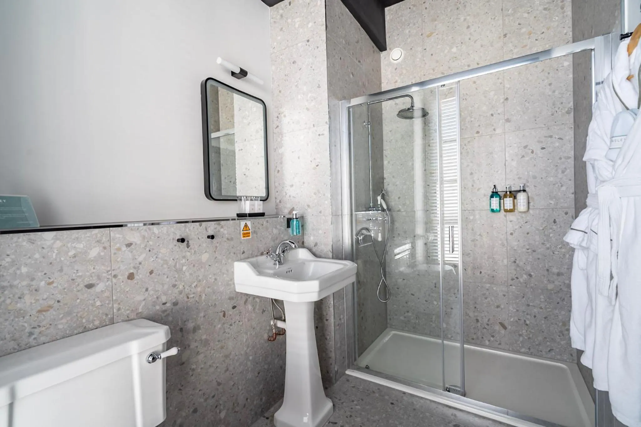 Shower in Crescent Place by Mansley