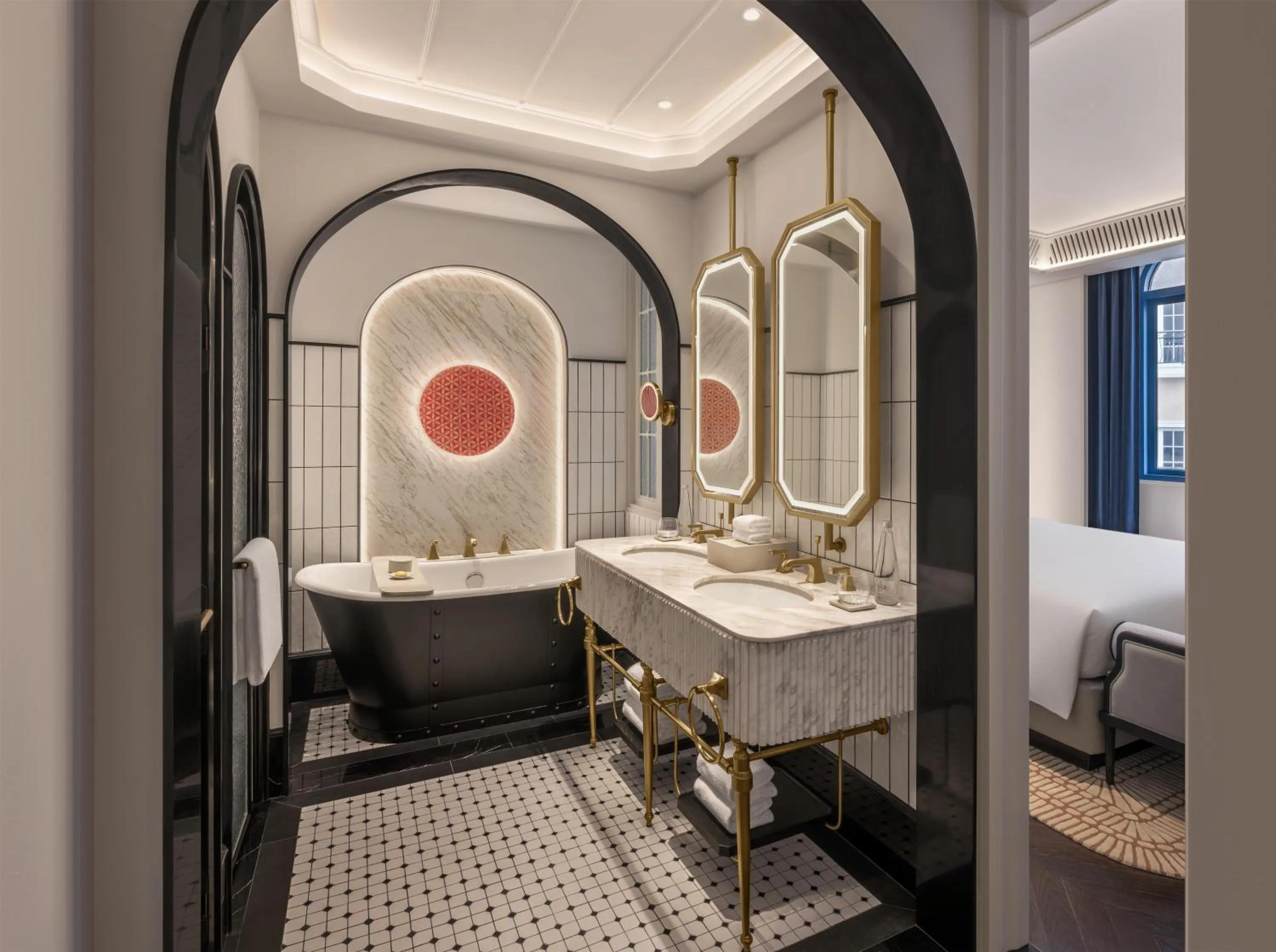 Bathroom, Bed in La Festa Phu Quoc, Curio Collection By Hilton