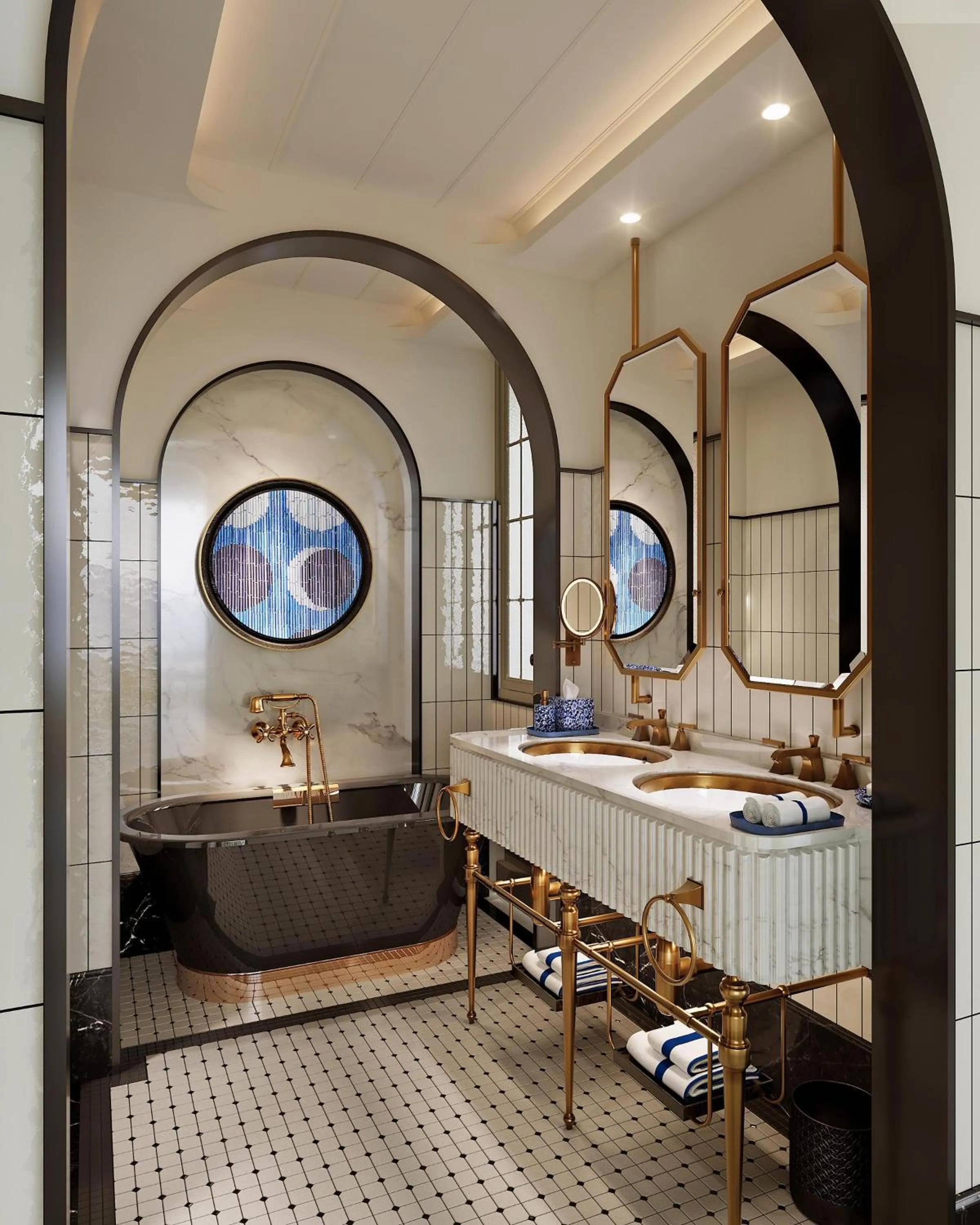 Bathroom in La Festa Phu Quoc, Curio Collection By Hilton